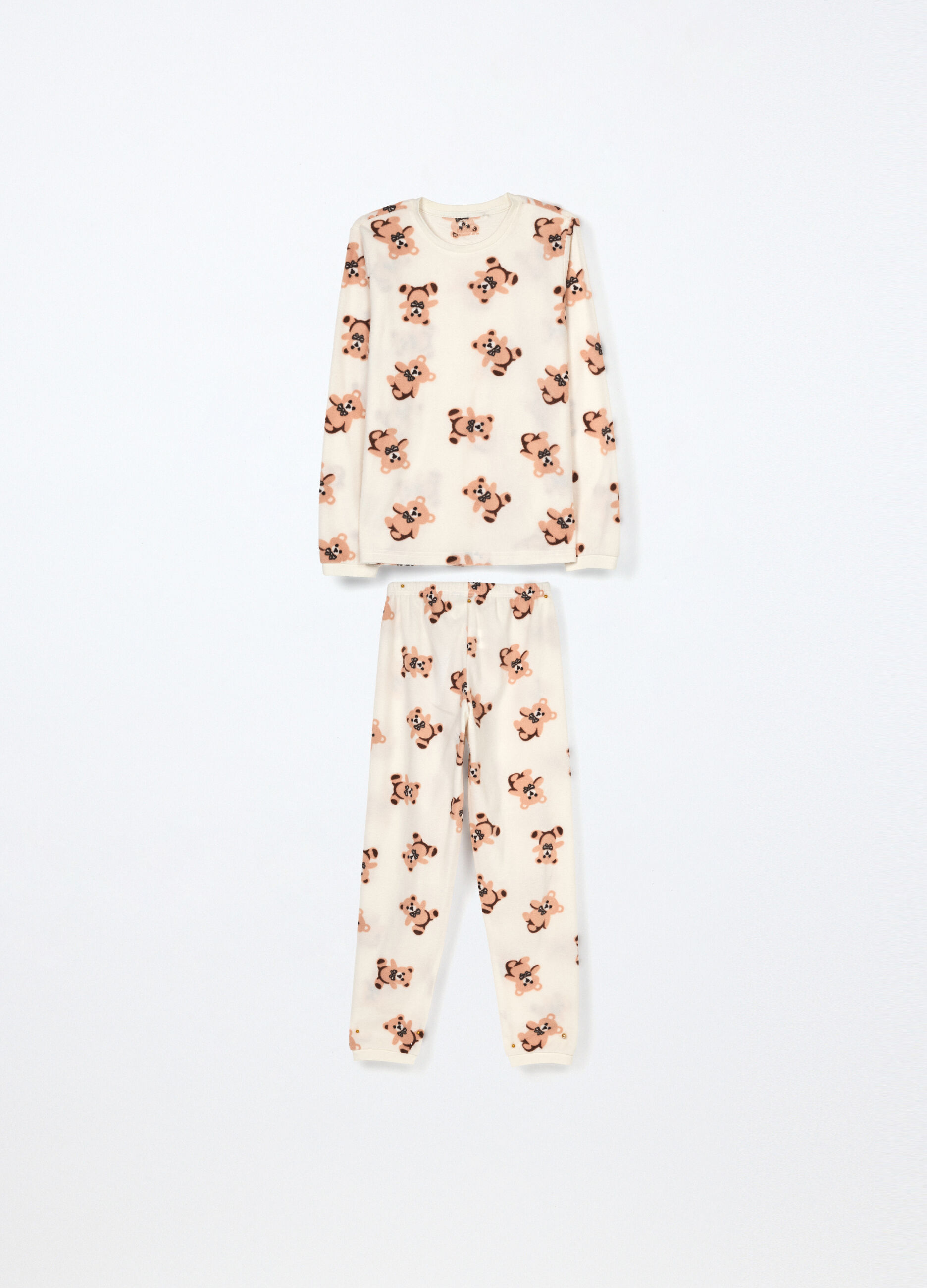 Set pigiama lungo in pile ragazza_0