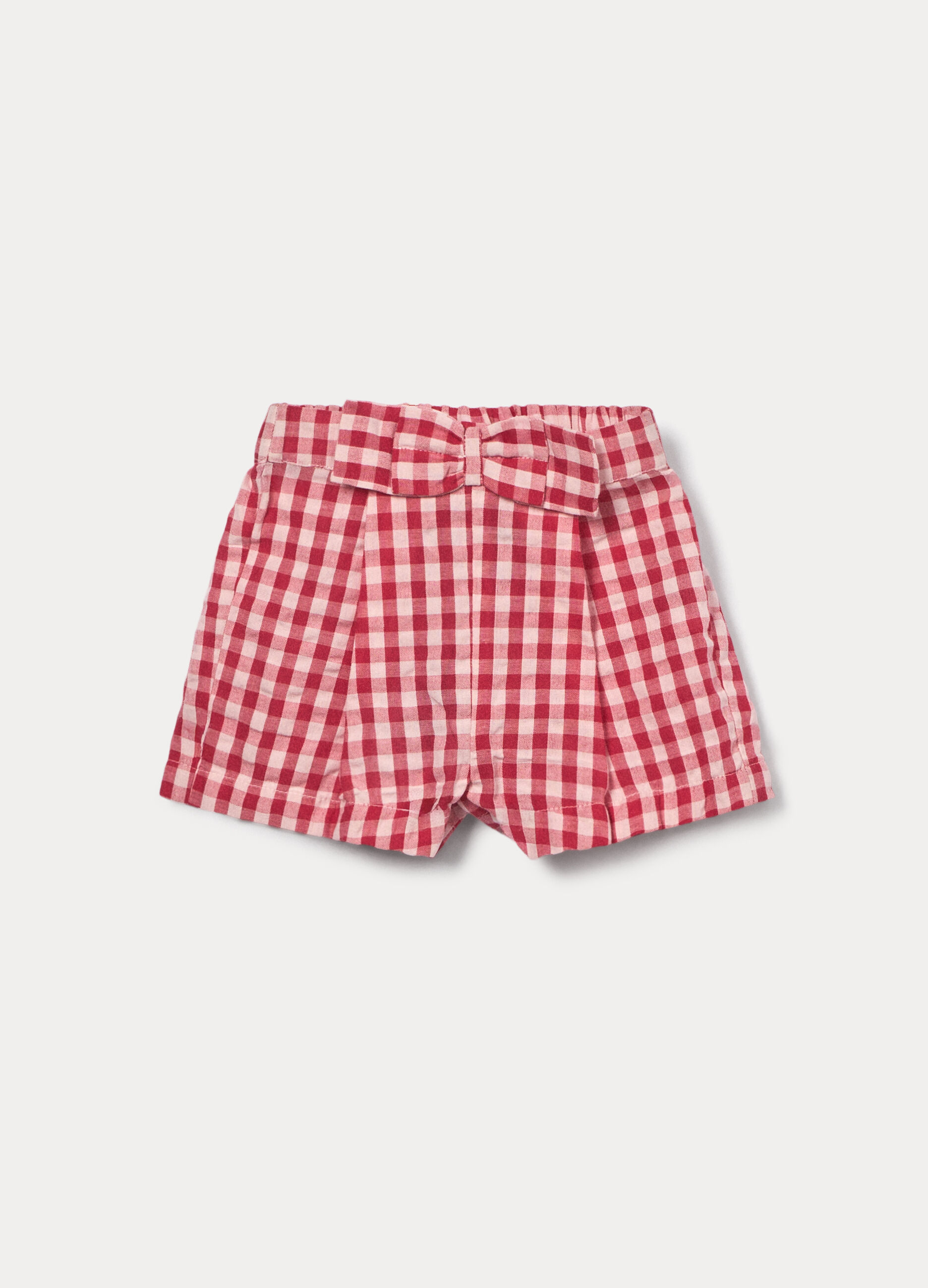 Shorts in puro cotone seersucker bimba_0