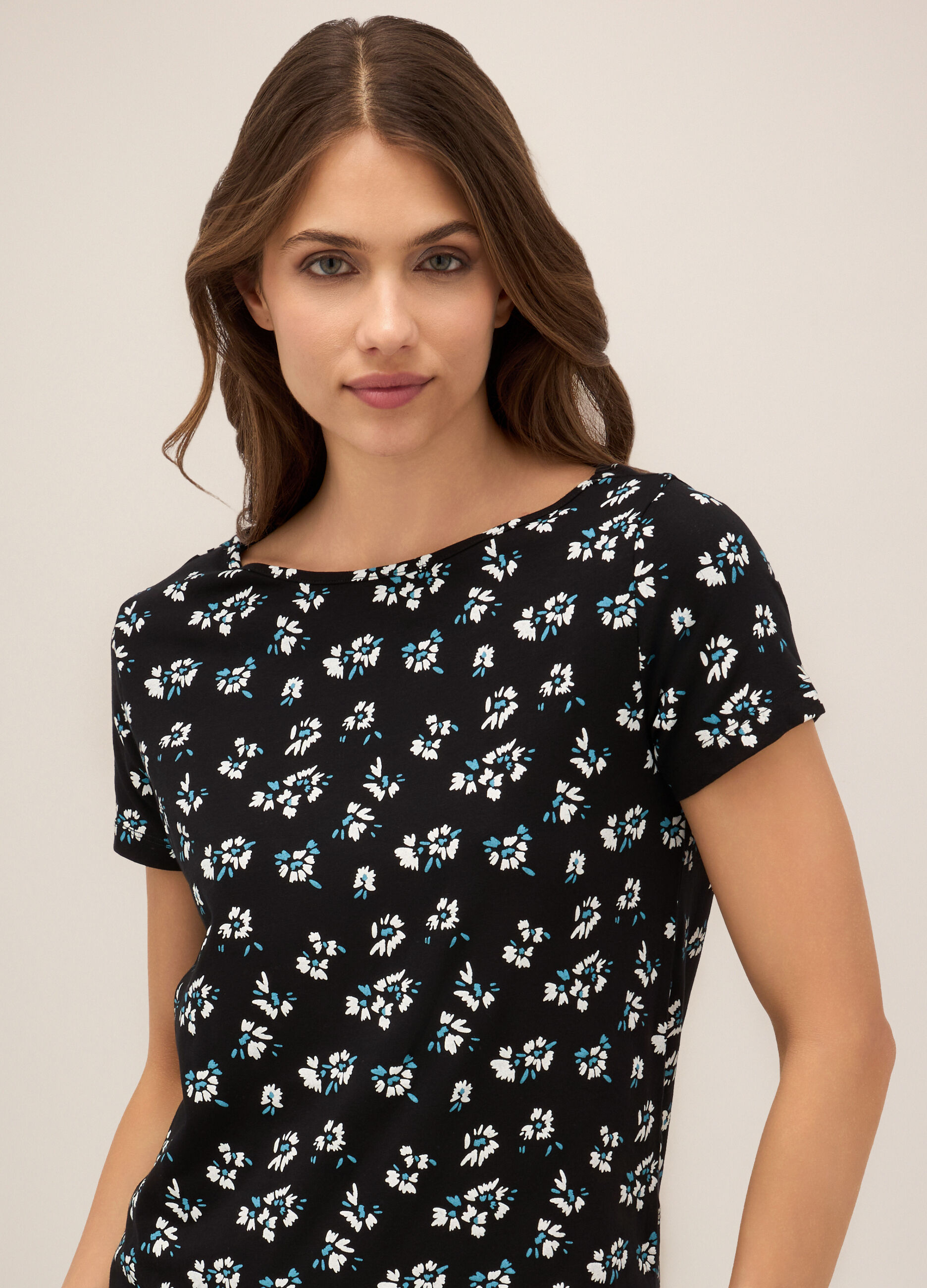 Abito corto in cotone stretch donna_2