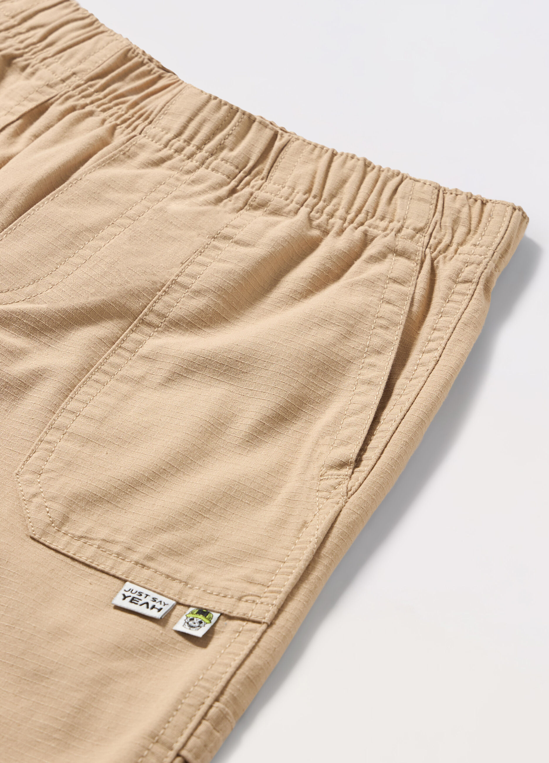 Shorts in puro cotone rip-stop ragazzo_1