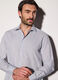 Camicia regular fit in misto cotone con micromotivo uomo_2