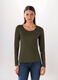 T-shirt in jersey di cotone stretch donna_0