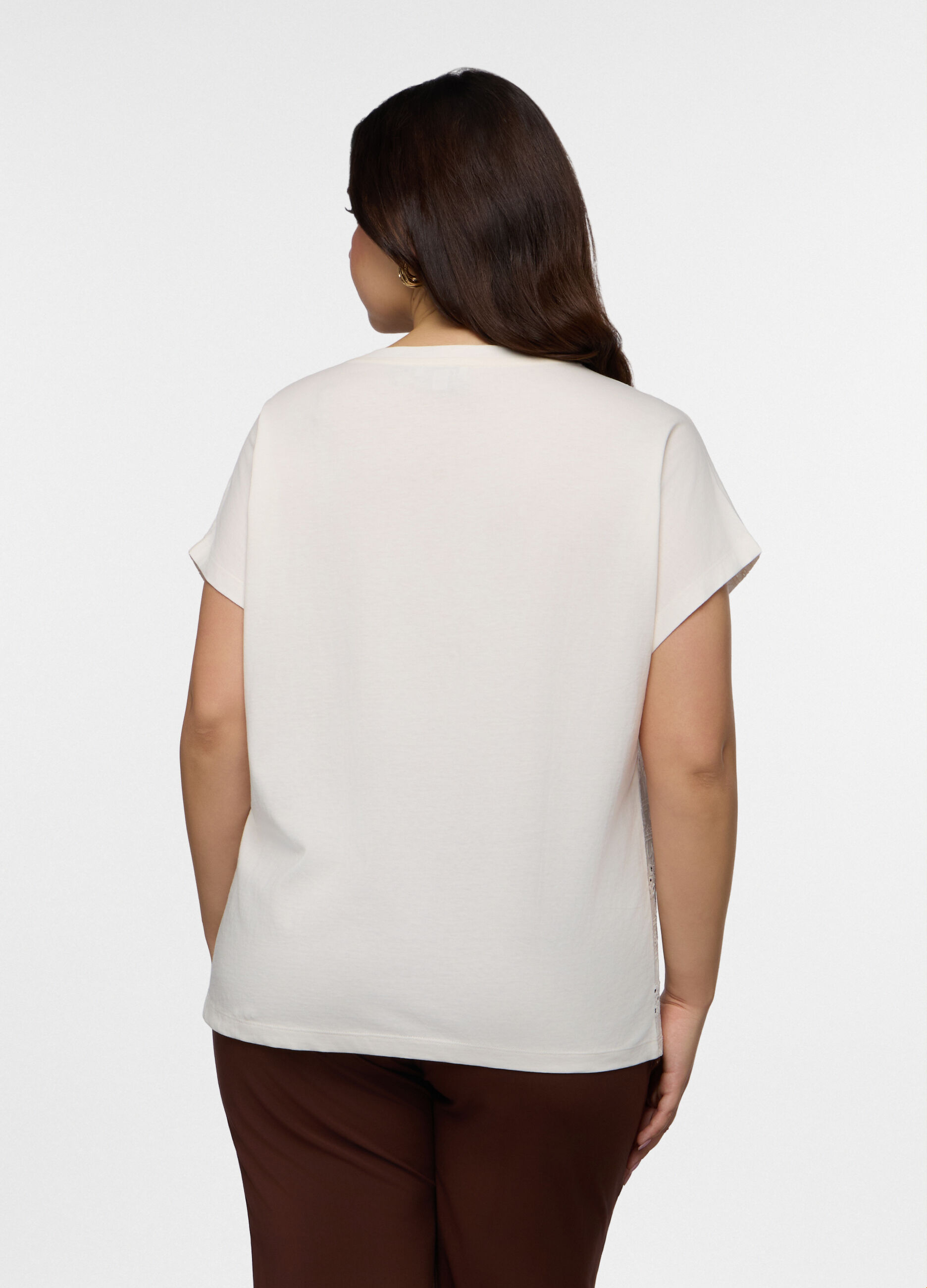 T-shirt girocollo donna curvy_1