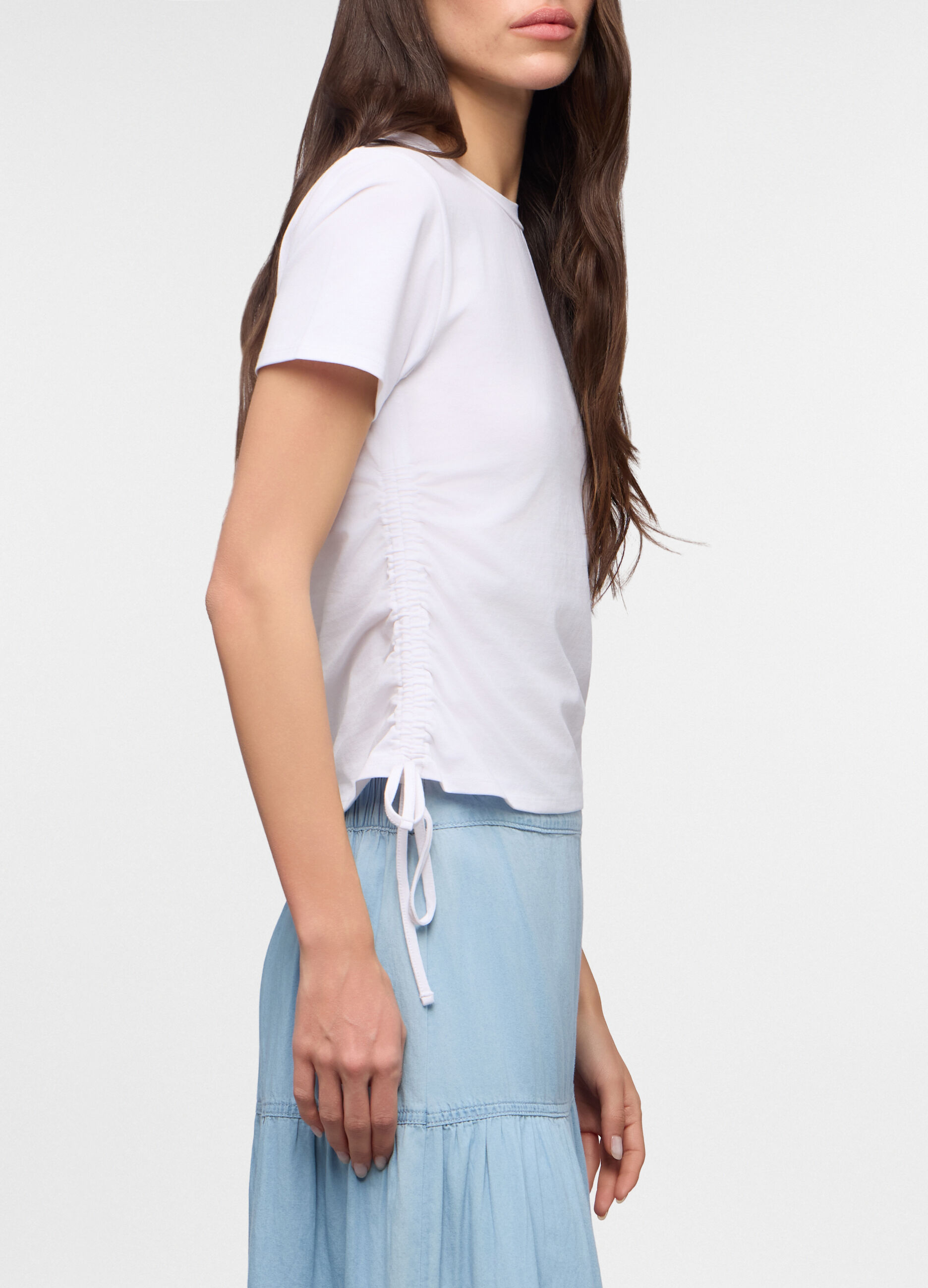 T-shirt girocollo stretch donna_2