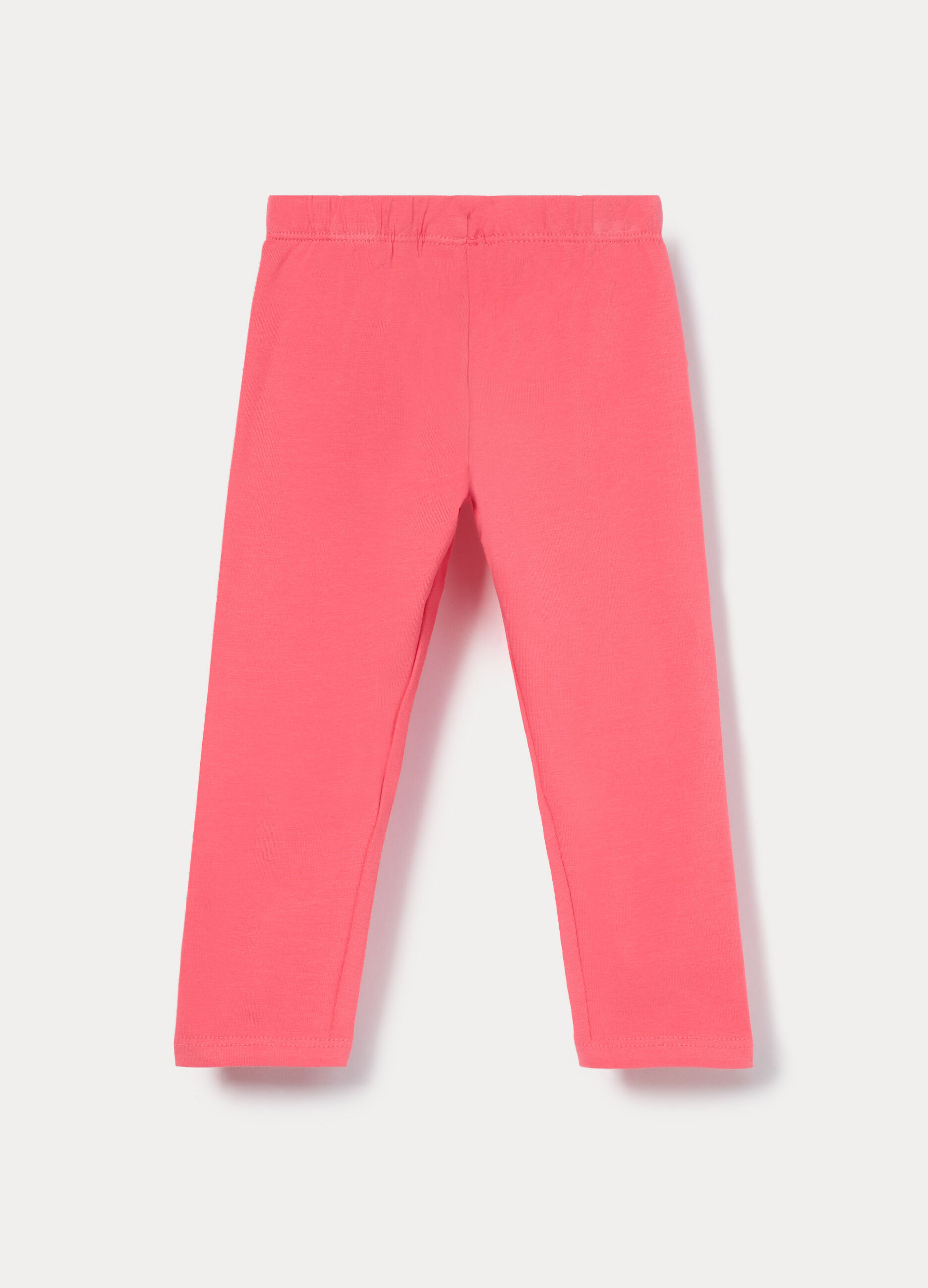 Leggings in jersey di cotone stretch bimba_0