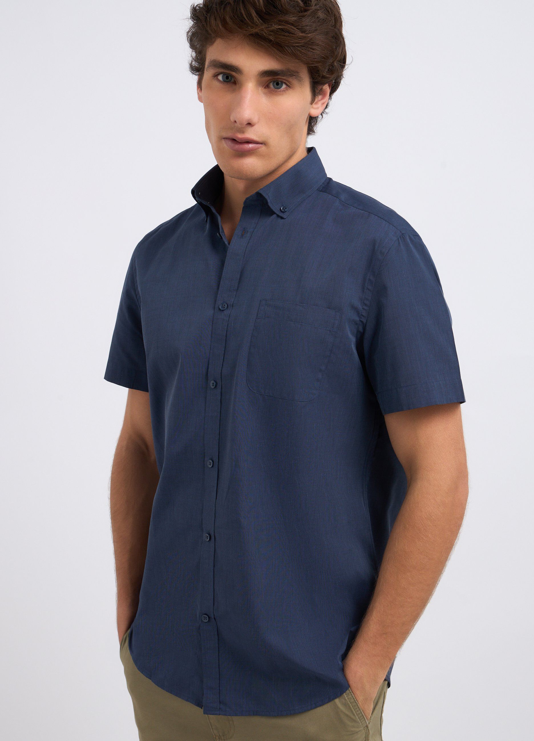 Camicia in misto cotone uomo_2