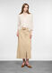 Camicia over fit con scollo a V in puro cotone donna_0