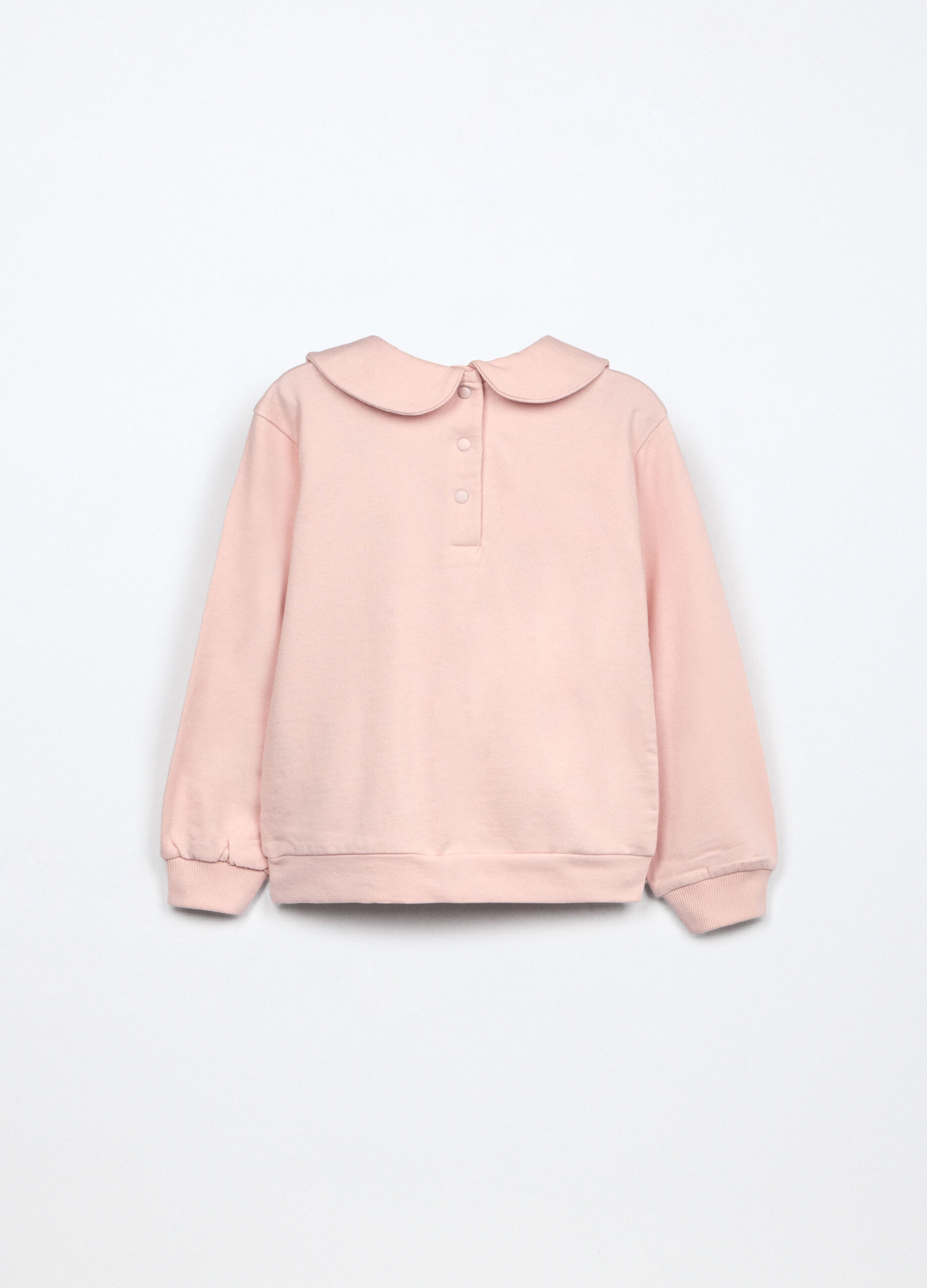 Felpa in french terry di puro cotone neonata_1