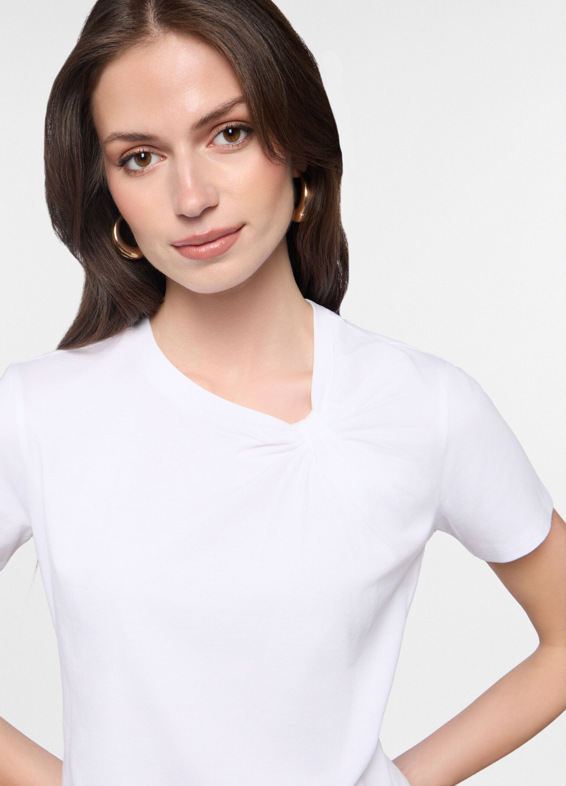 T-shirt in jersey stretch donna_2