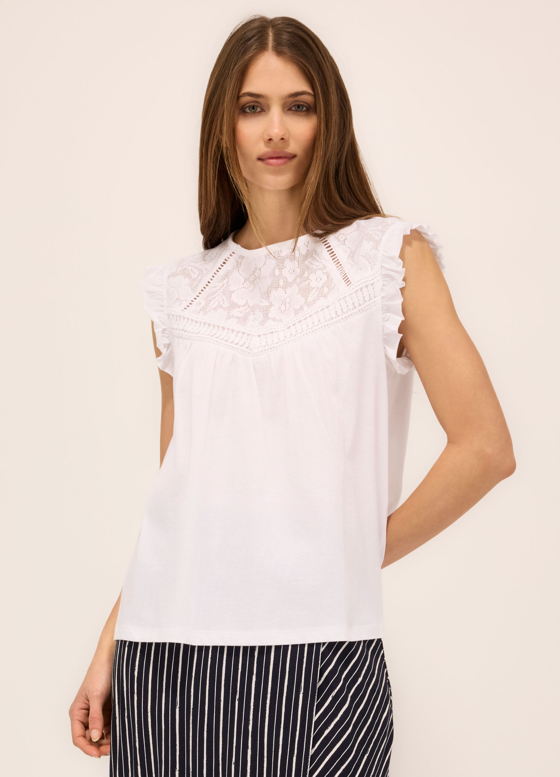 Canotta in jersey di puro cotone donna_2