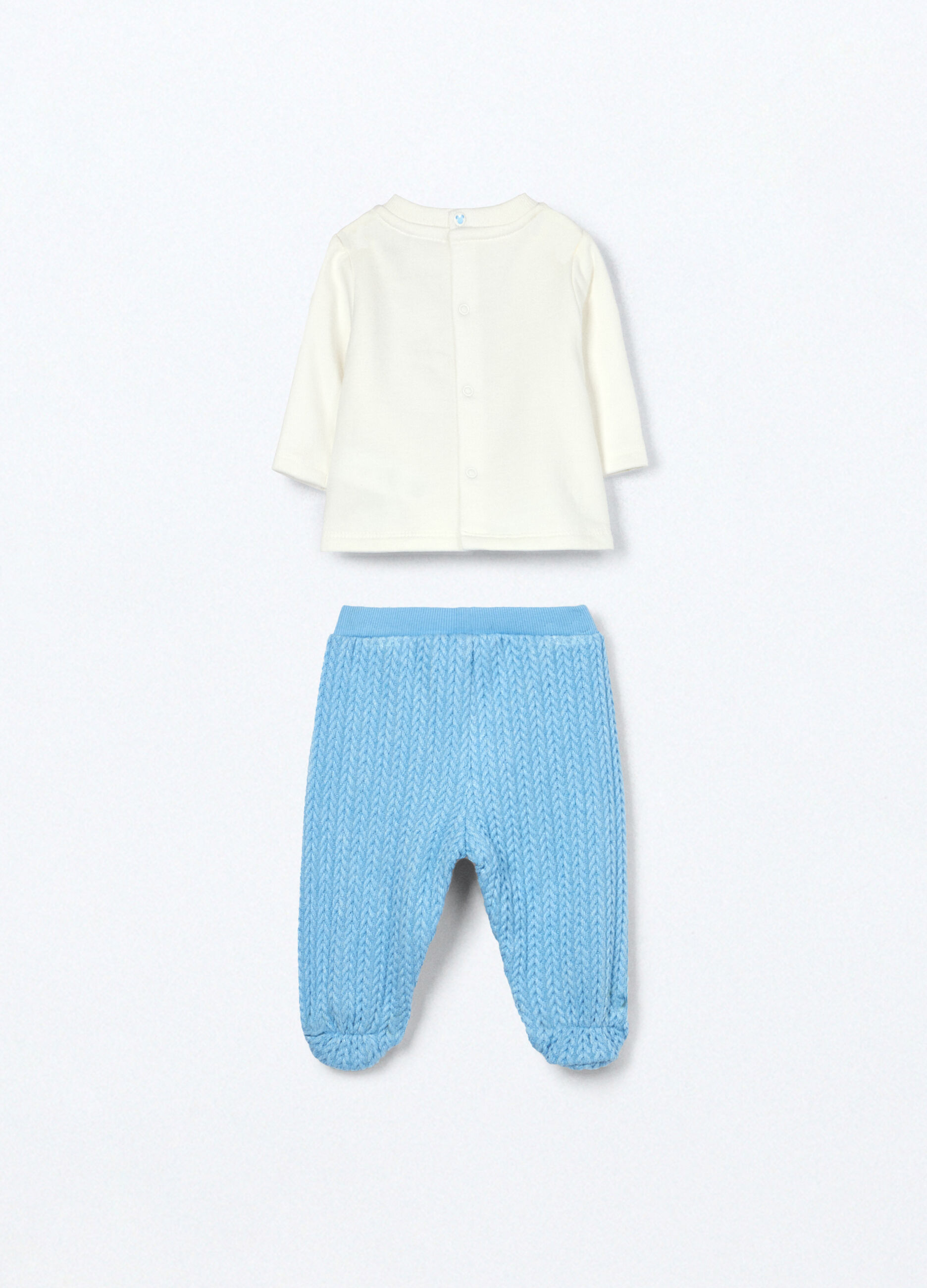 Set Disney in cotone fleece neonato_1