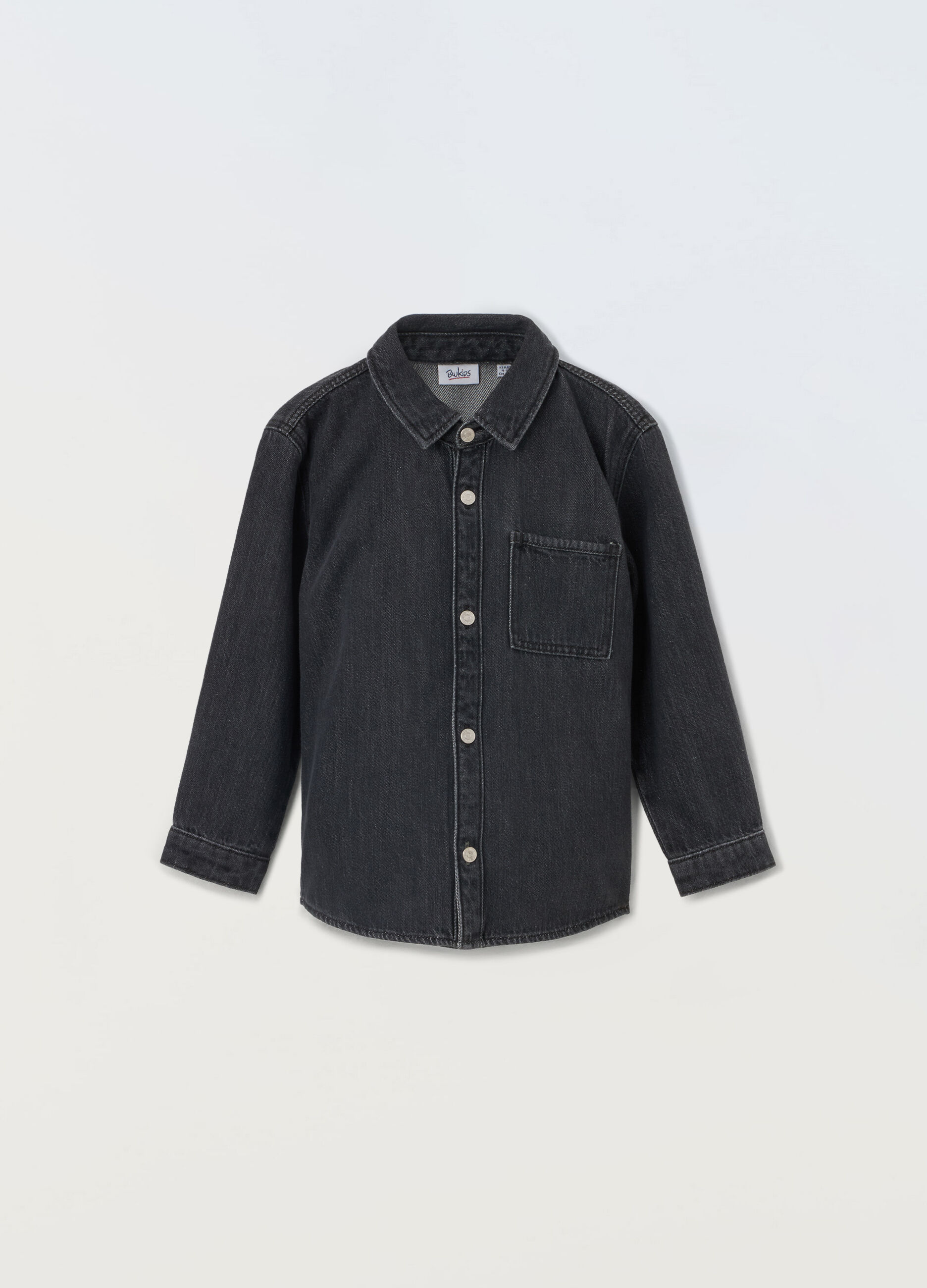 Camicia in denim di misto cotone bambino_0