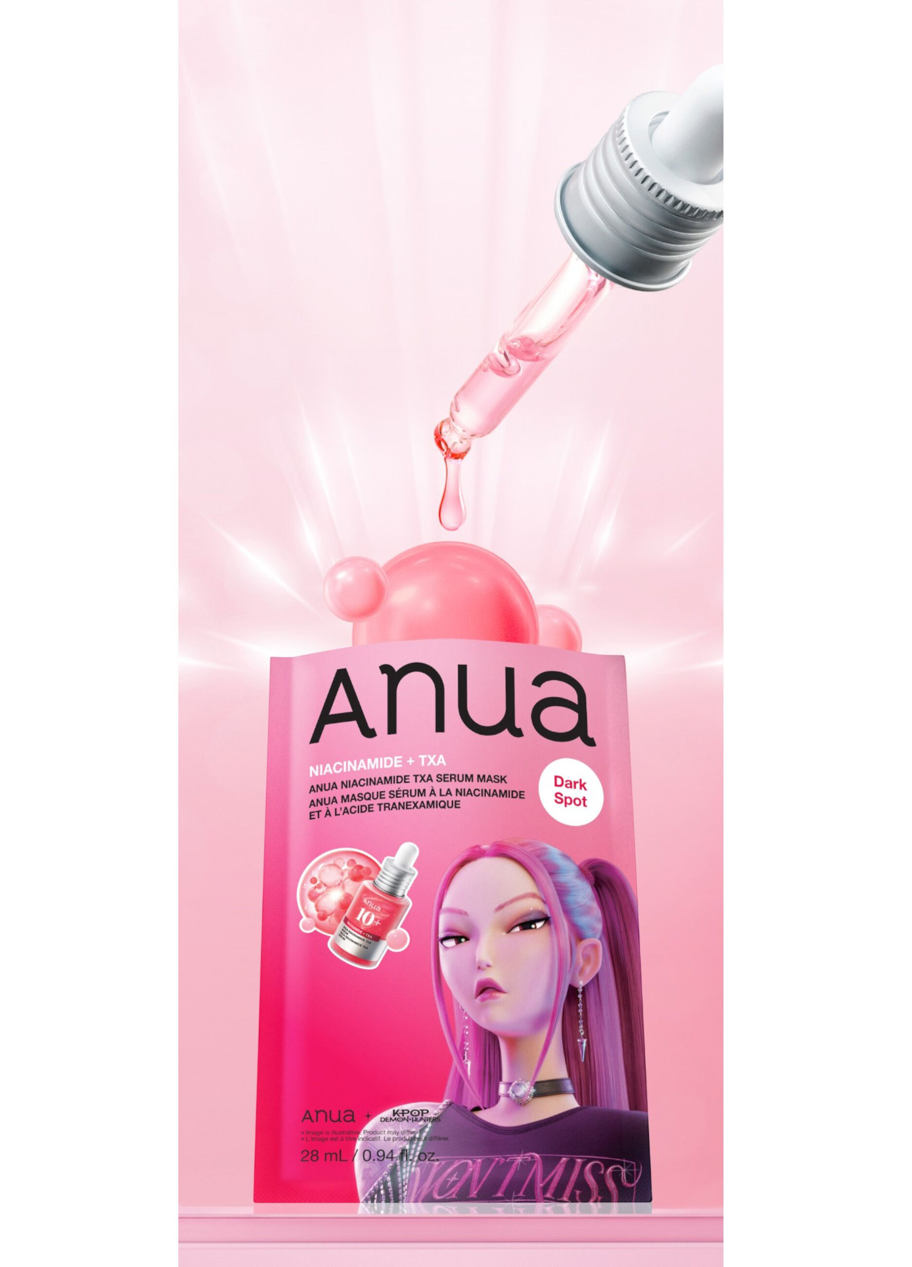 Niacinamide Txa Serum Mask 28Ml - Anua KPop Demon Hunters_2