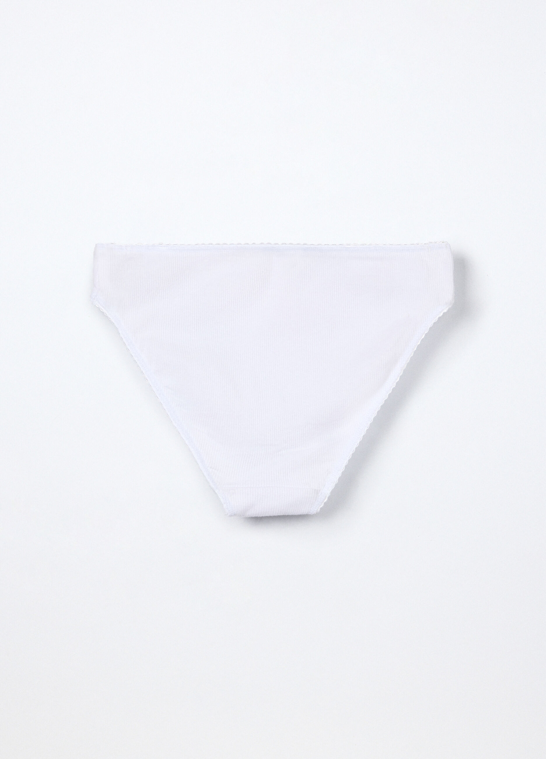 Slip in costina di cotone stretch ragazza_1