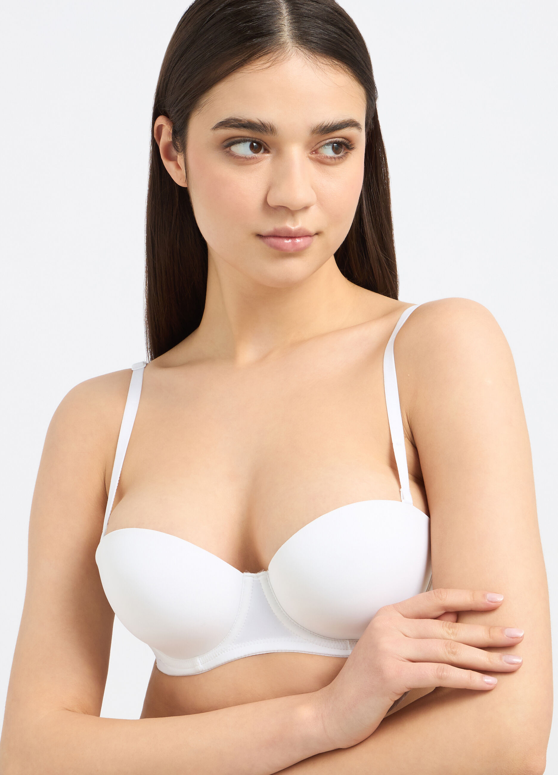 Reggiseno a fascia in microfibra stretch donna_2