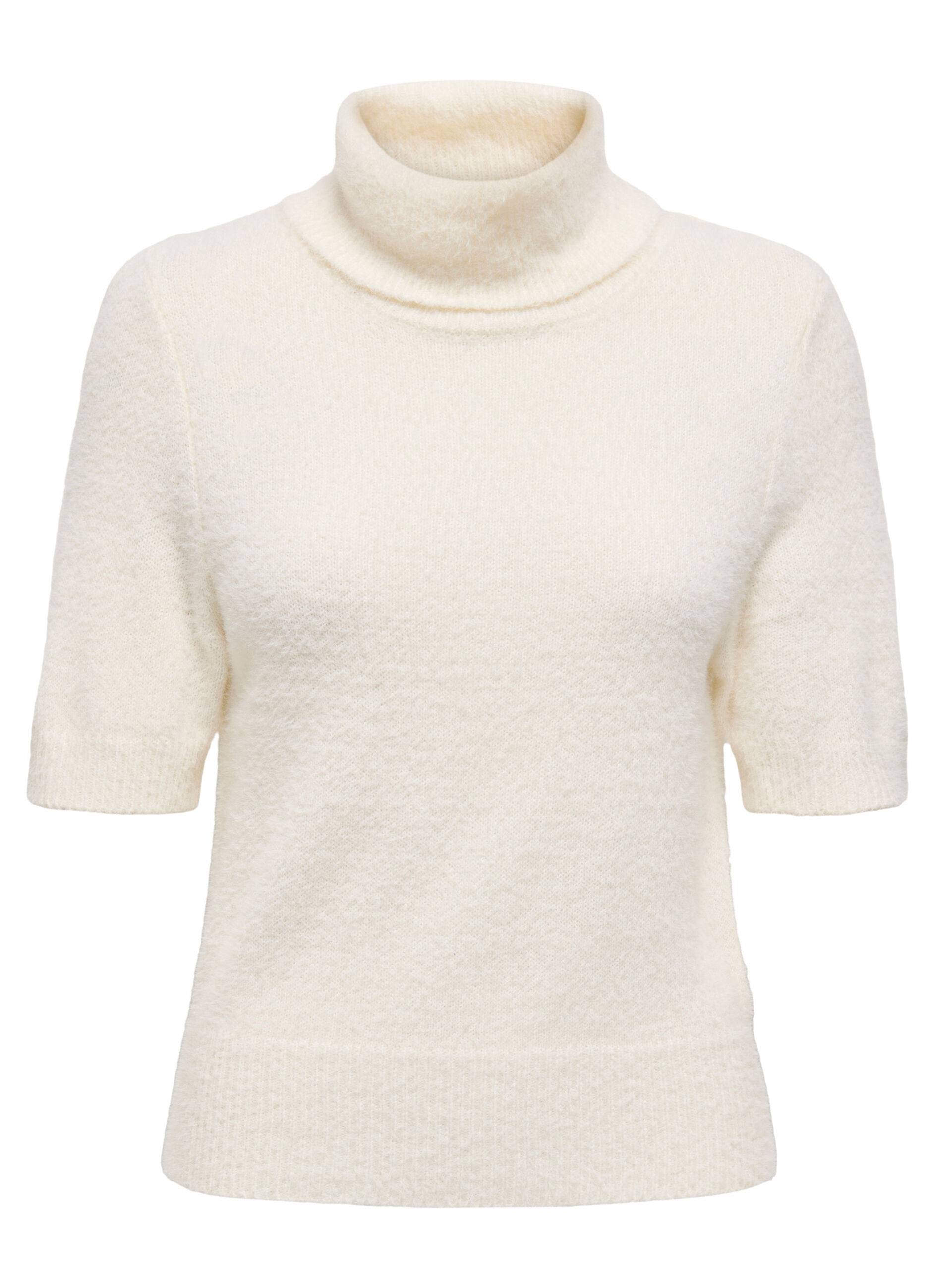 Tricot fluffy a maniche corte donna_5