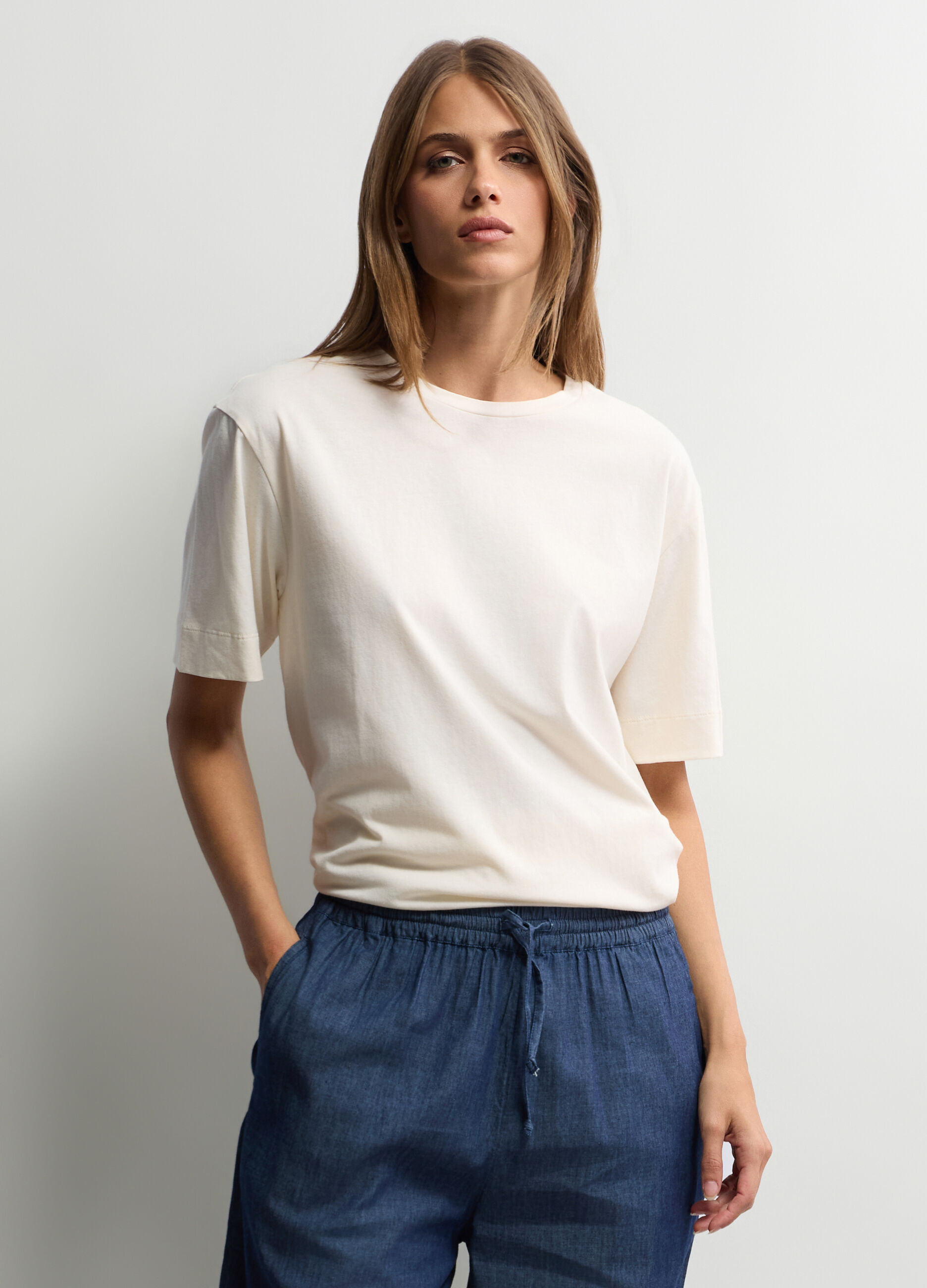 T-shirt girocollo Fit Over donna_0