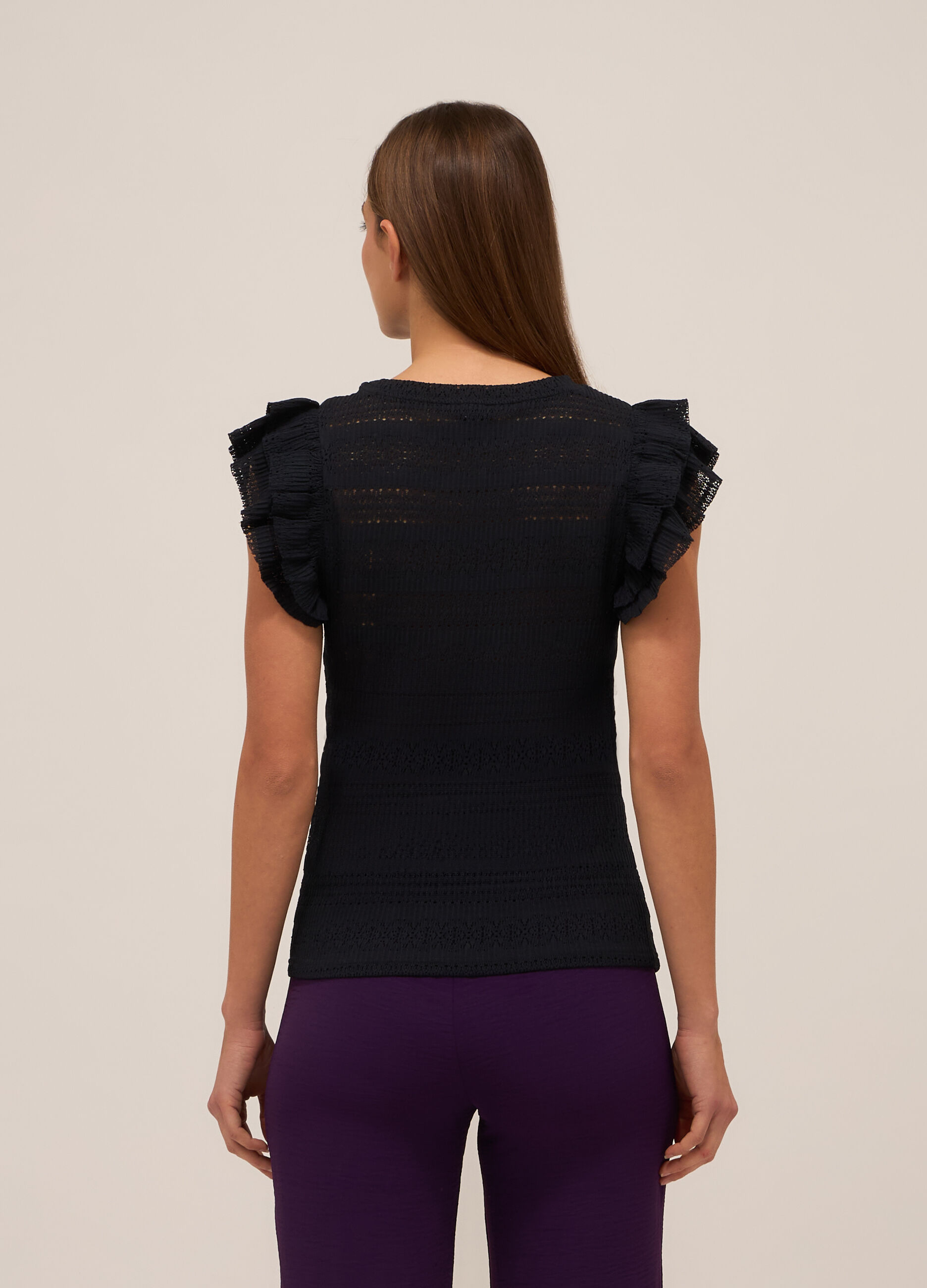 Top con maniche ad aletta donna_1
