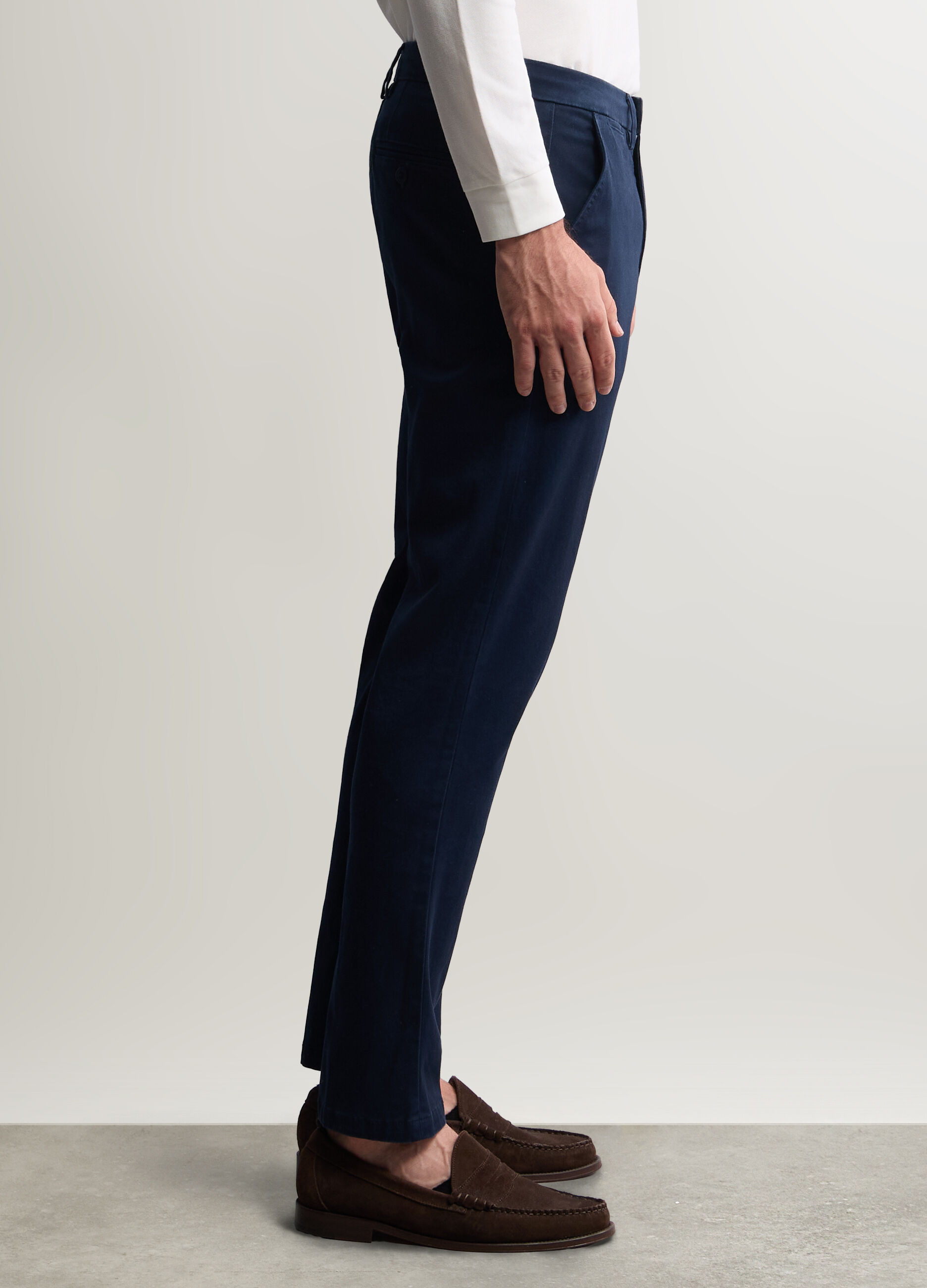 Pantaloni chino slim fit in cotone stretch uomo