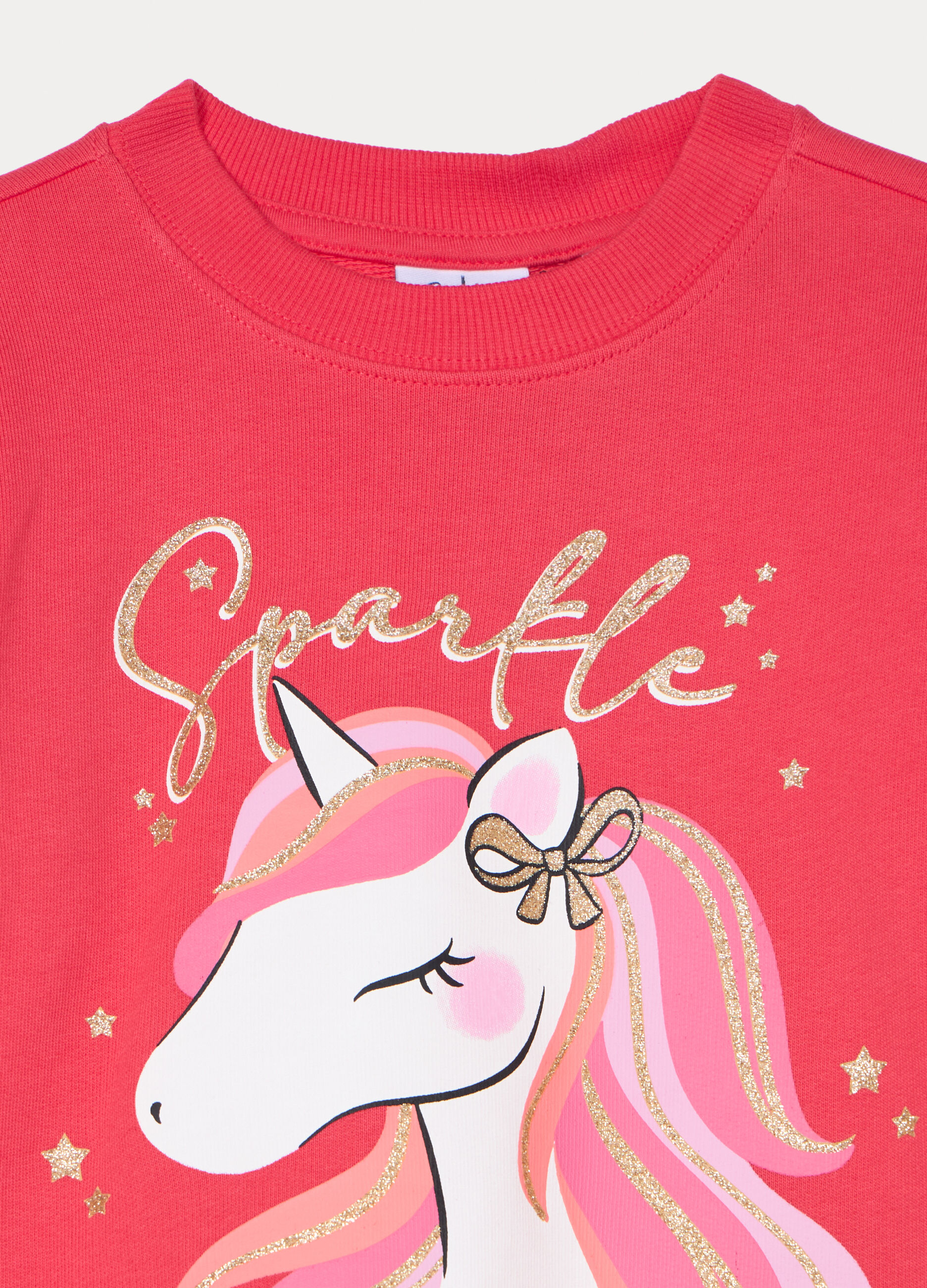 Jogging set in french terry di puro cotone bambina_2