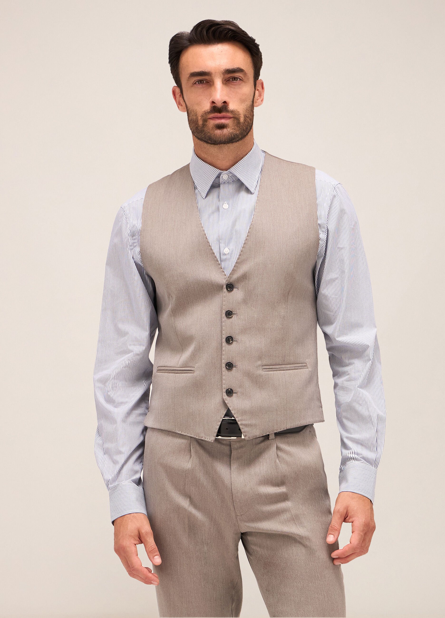 Gilet in misto lana uomo_0
