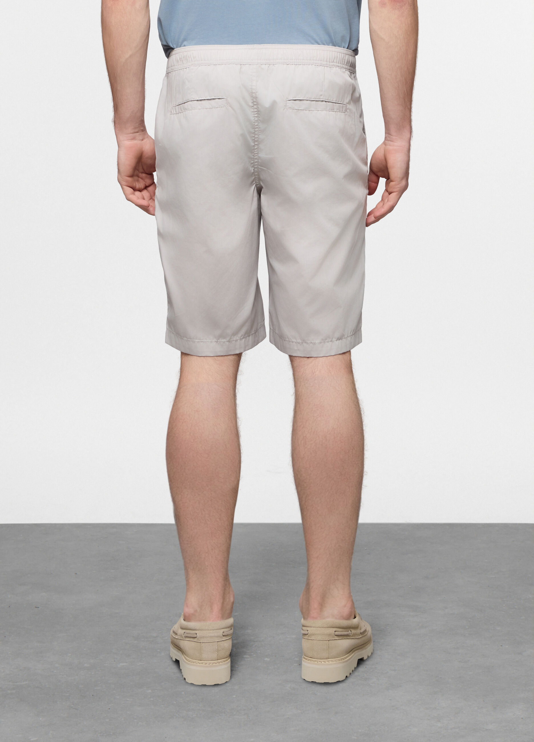 Bermuda chino in popeline misto cotone uomo_1