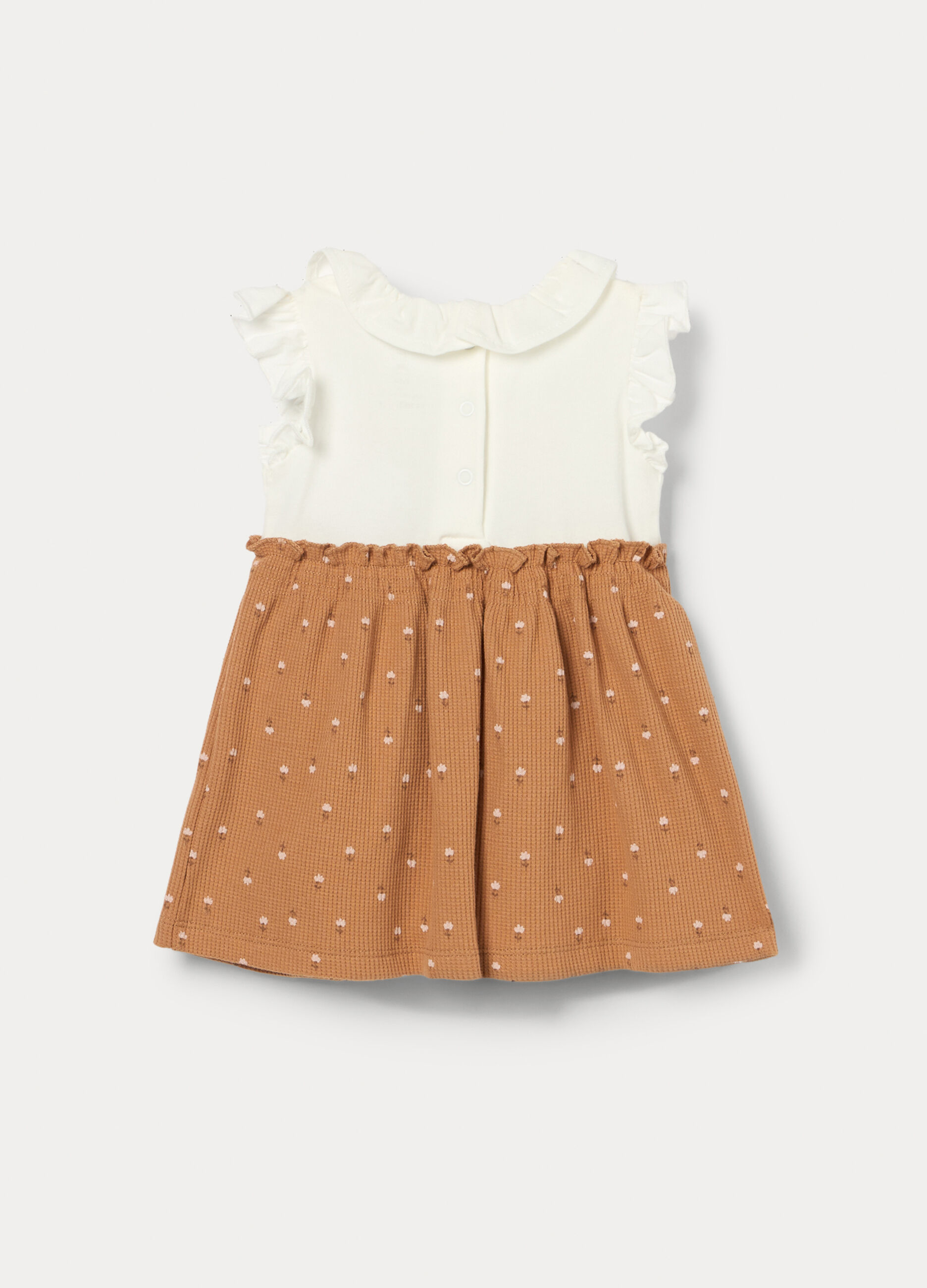 Vestito-body in cotone stretch neonata_1