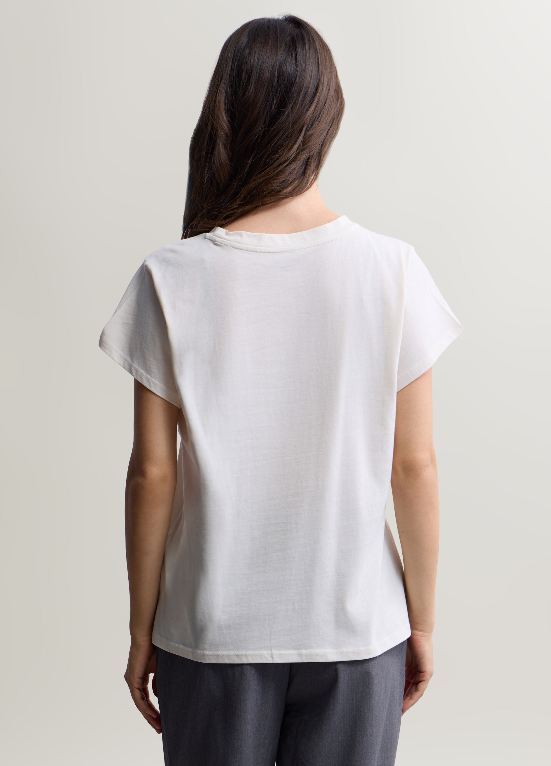 T-shirt girocollo donna_1