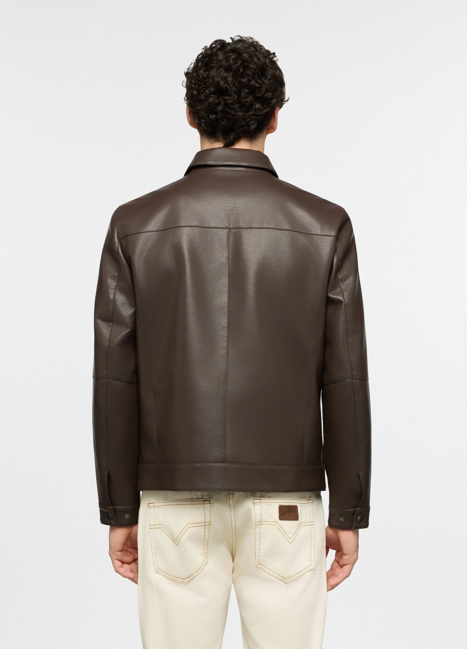 Giacca di ecopelle uomo_1