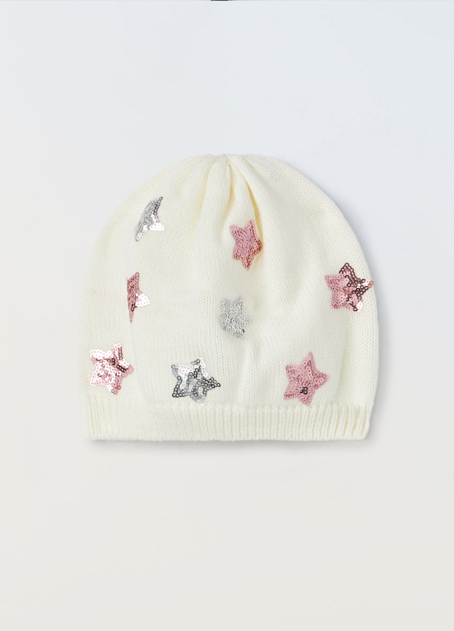 Berretto tricot con paillettes _0