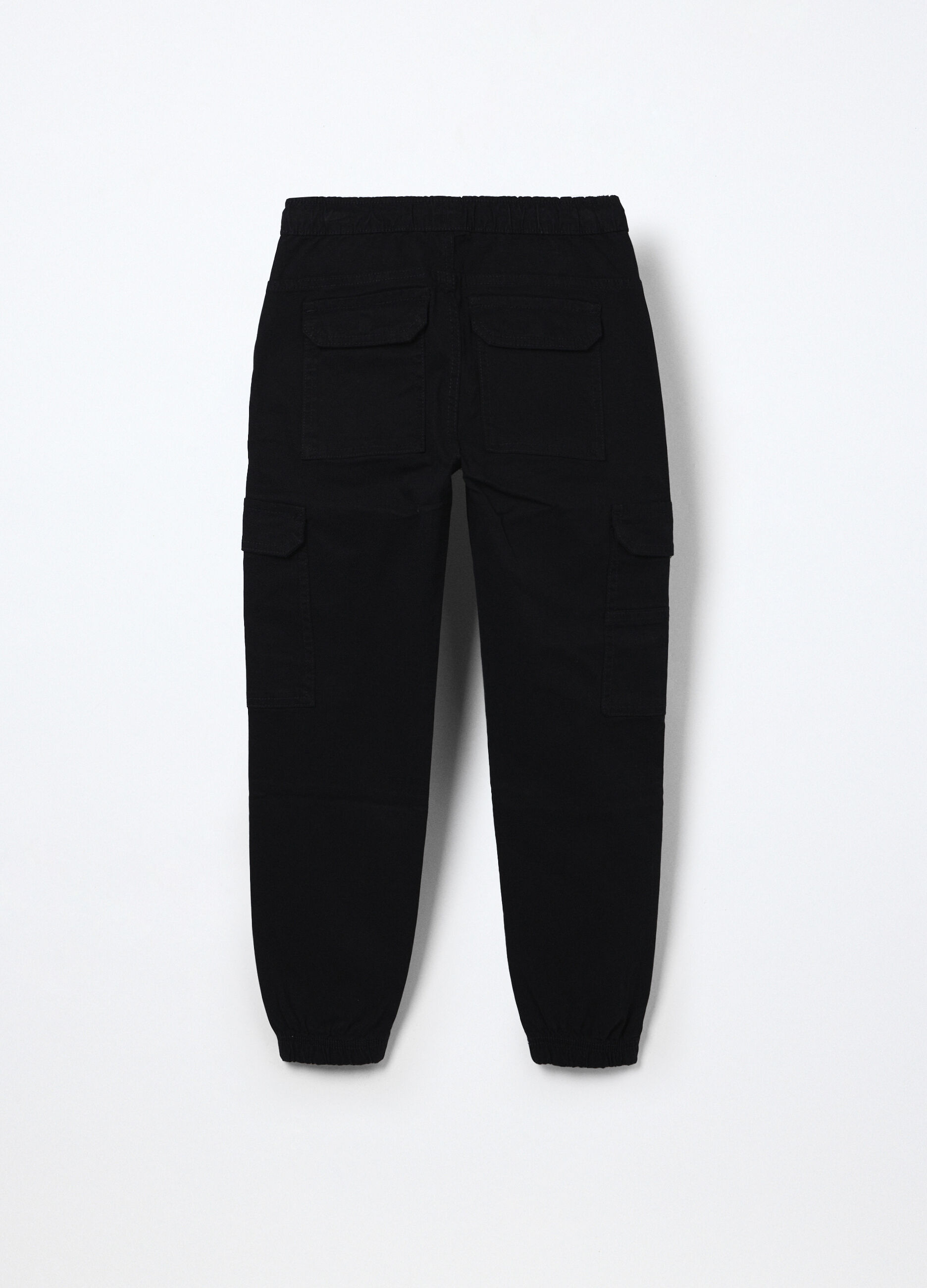 Pantaloni in twill di cotone stretch ragazzo_1