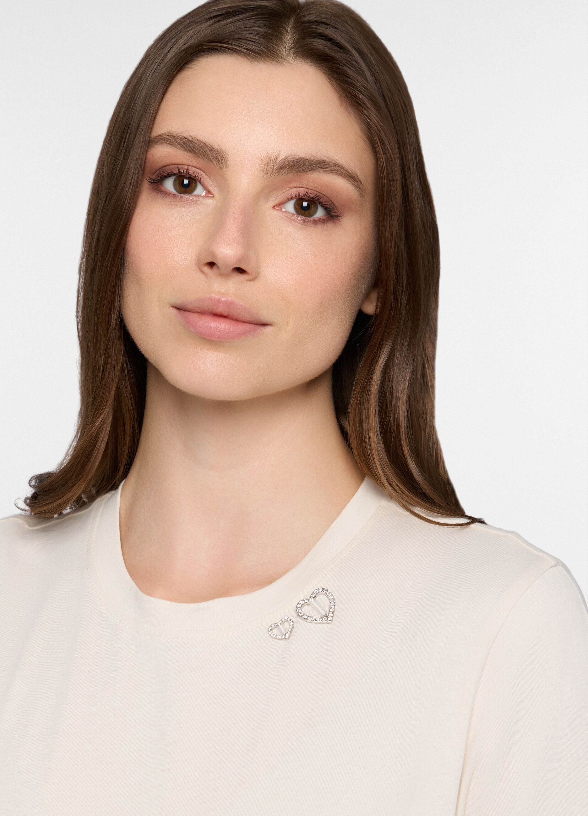 T-shirt girocollo donna _2