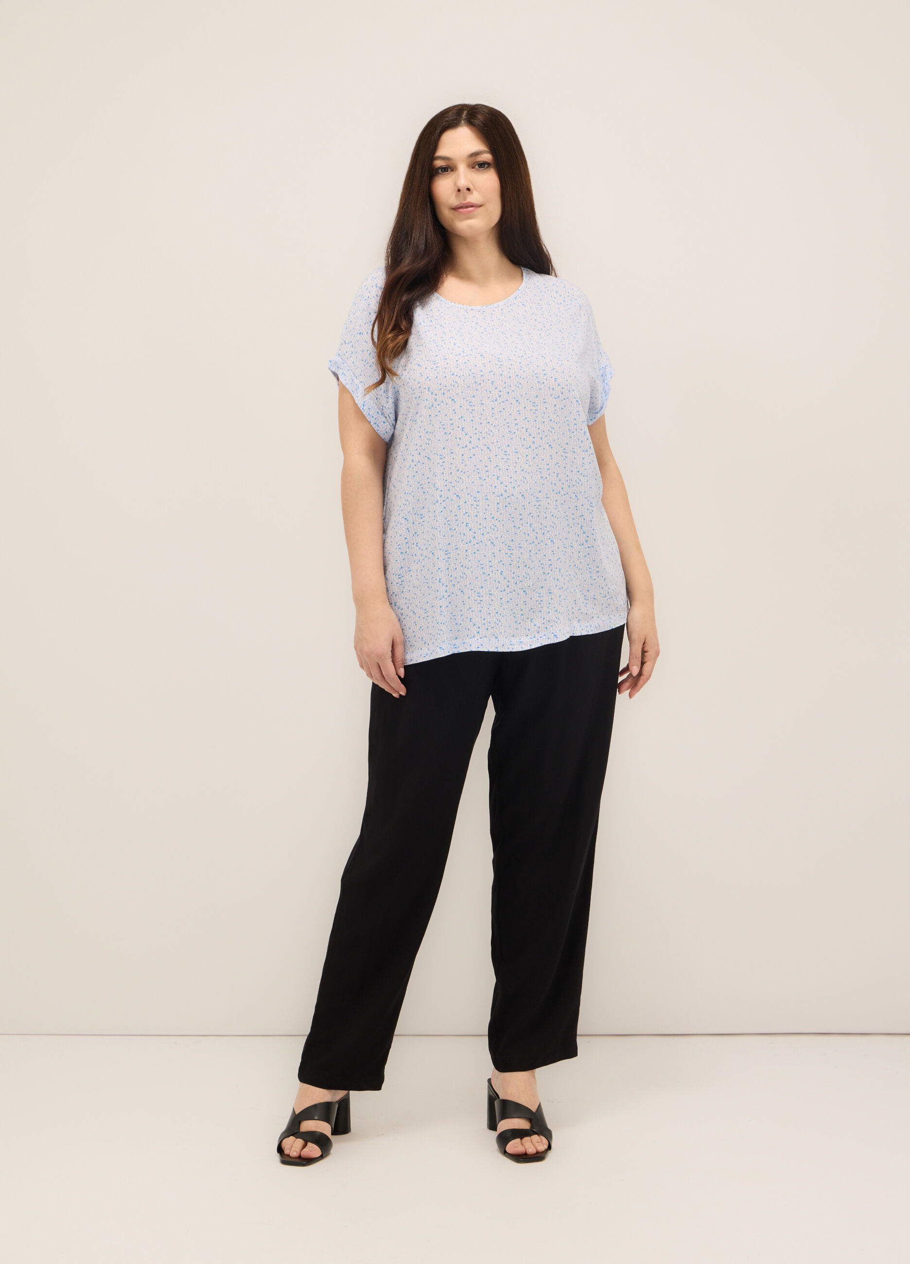 Pantaloni in pura viscosa donna curvy_0