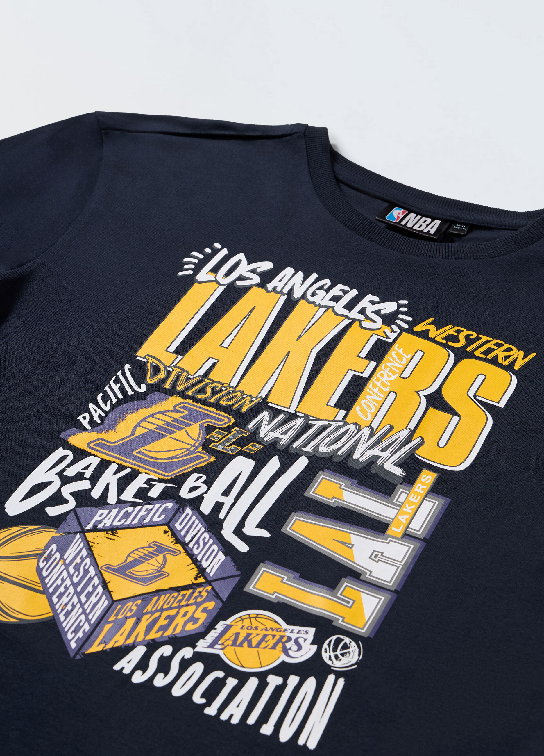 T-shirt NBA a maniche lunghe in puro cotone ragazzo_1
