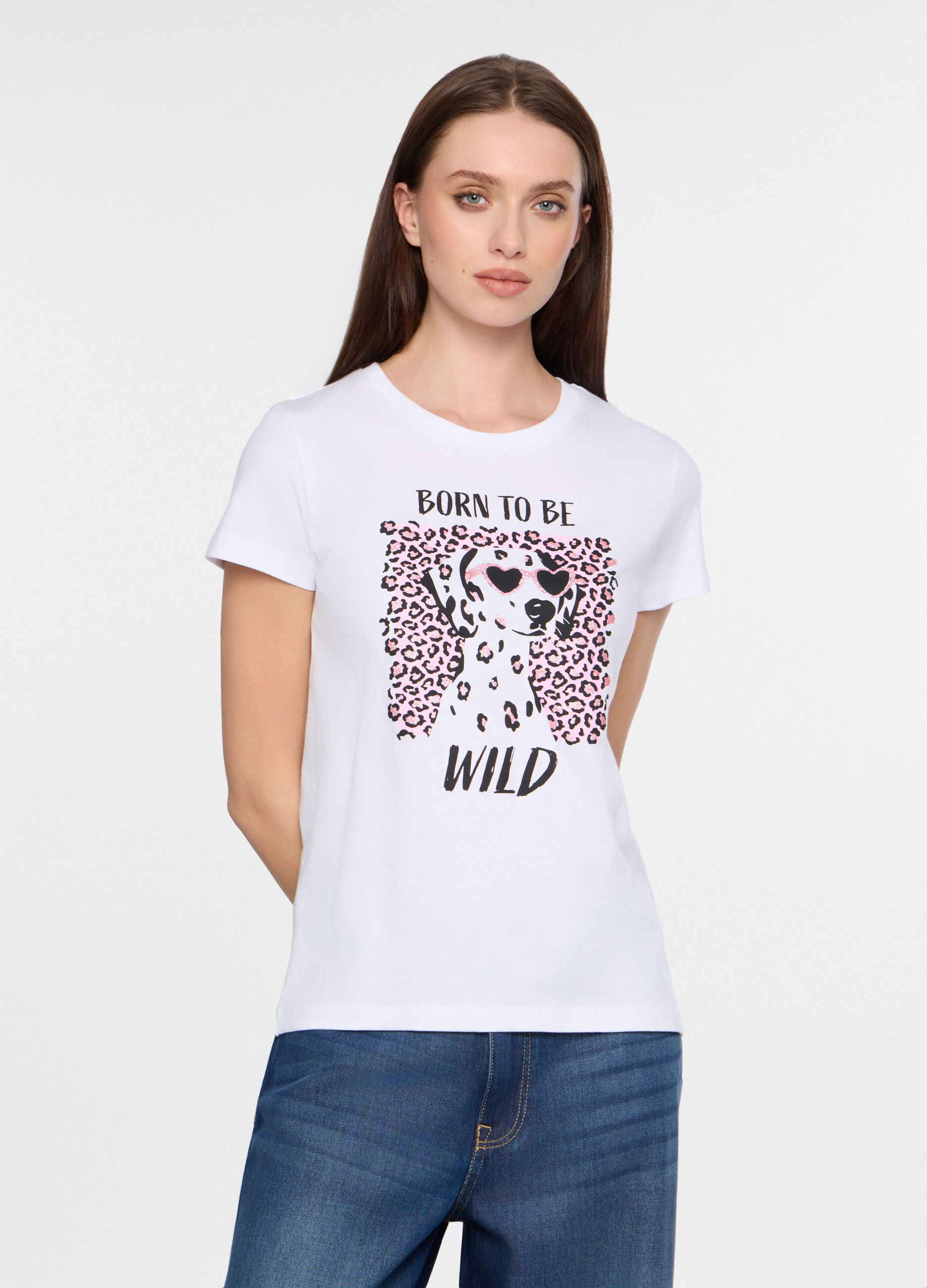 T-shirt girocollo donna_0