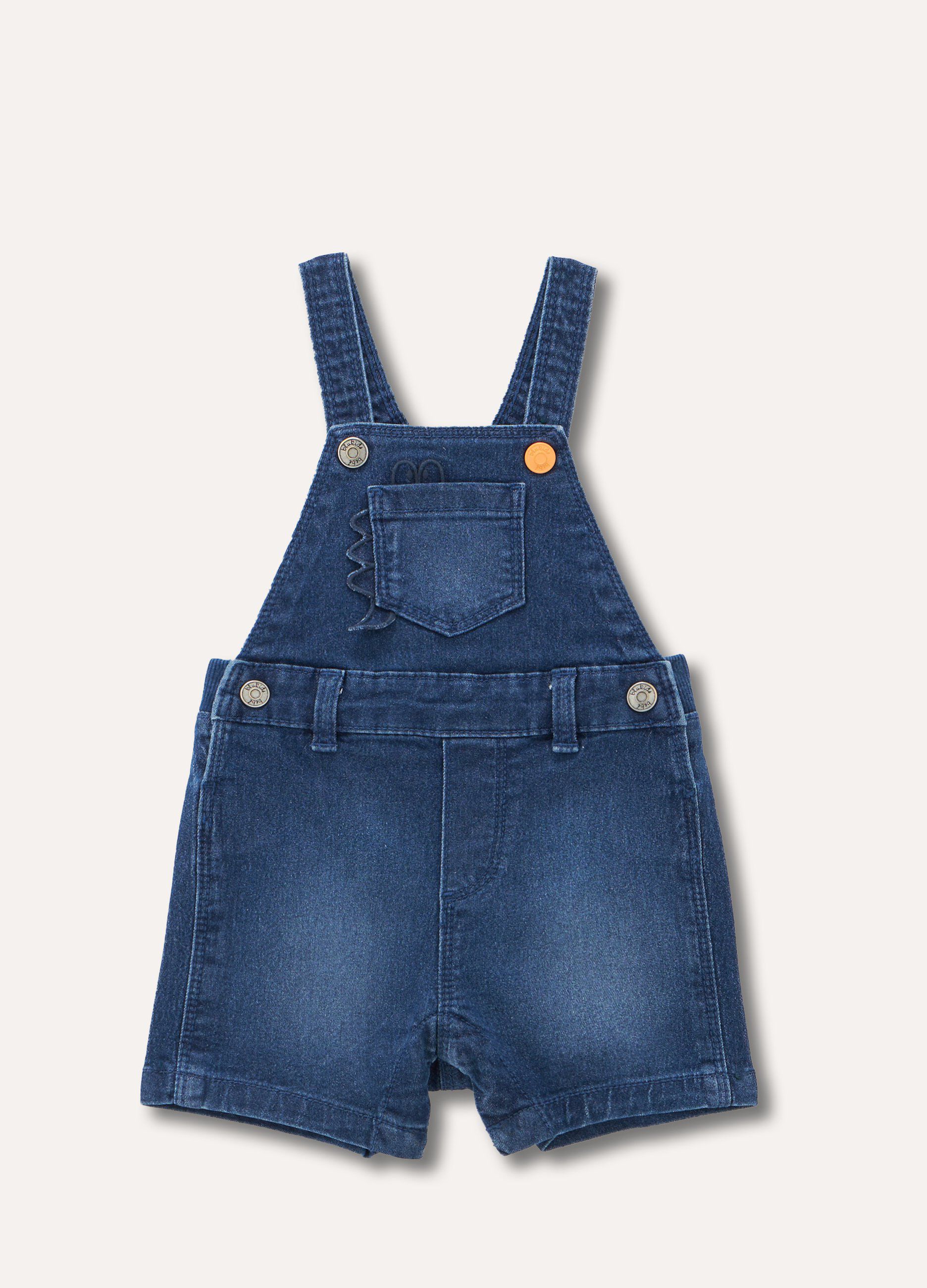 Salopette in denim neonato_0