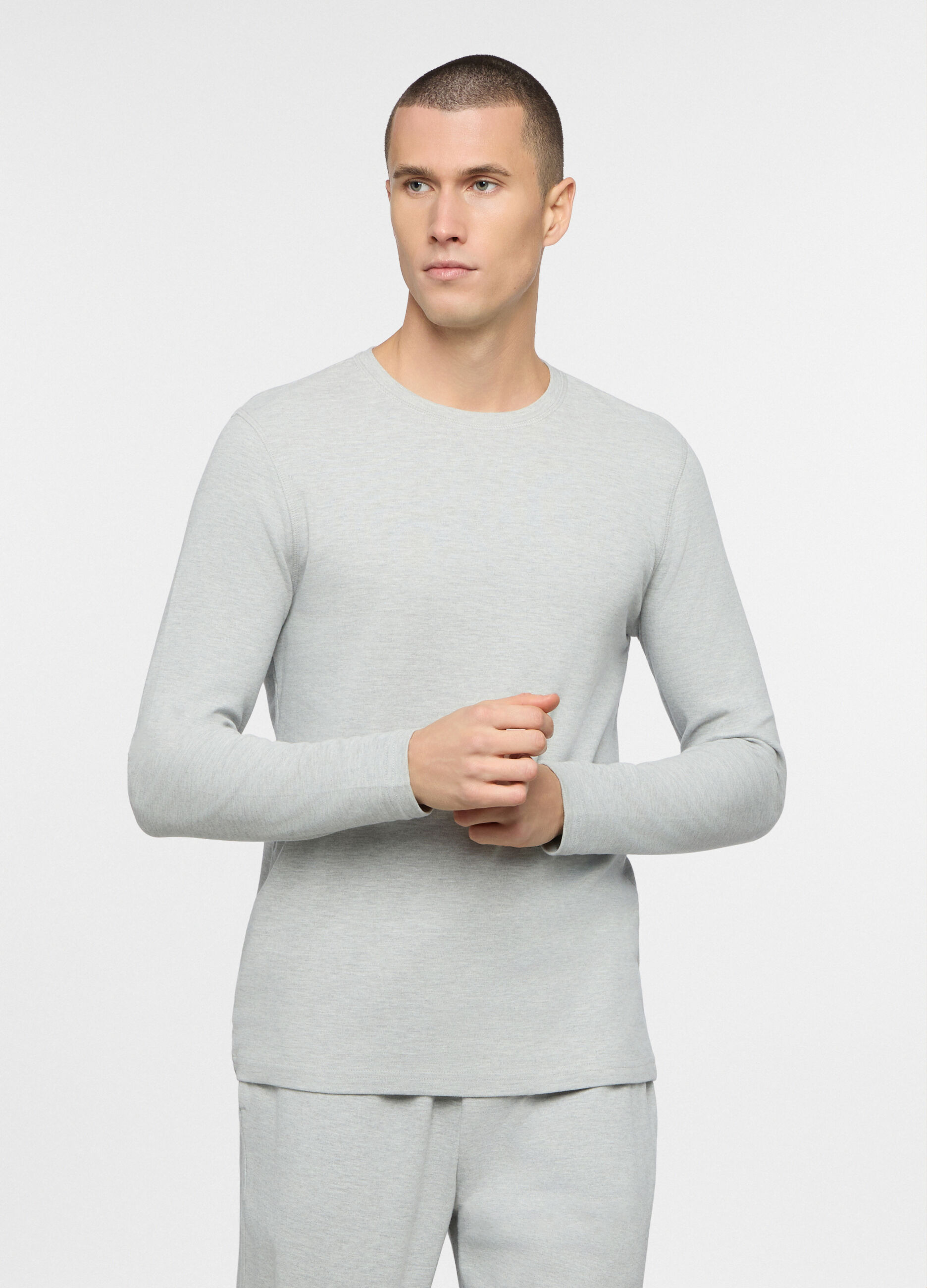 Maglietta del pigiama in misto cotone uomo_0