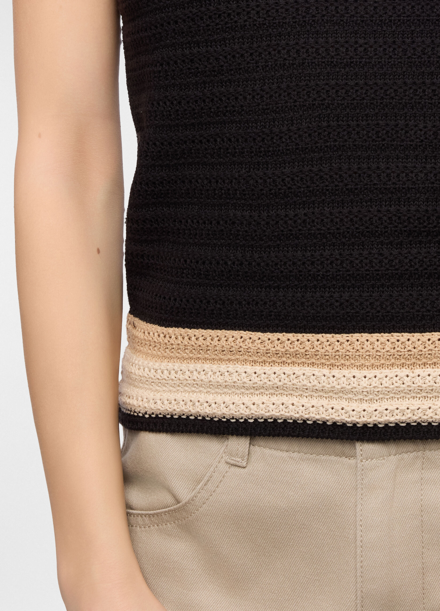 Top crochet misto cotone donna_2