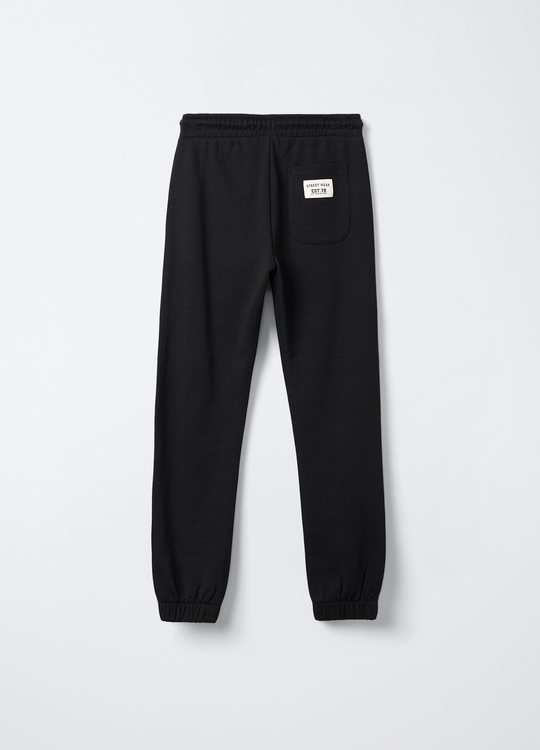 Jogger in puro cotone garzato Fit Regular ragazzo_1