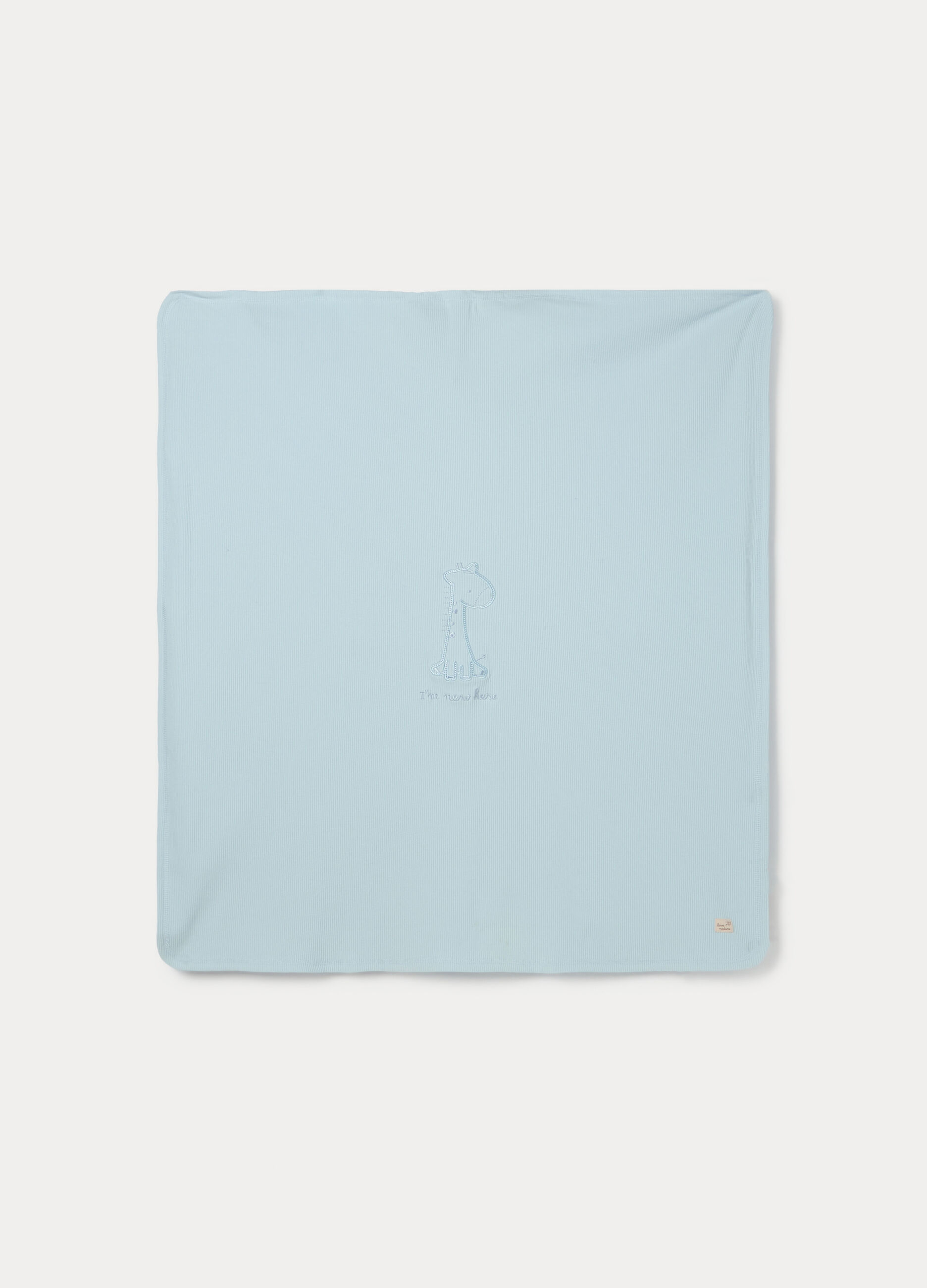 Copertina in cotone misto viscosa di bamboo neonato_1
