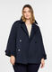 Trench corto doppiopetto con collo revers donna curvy_0