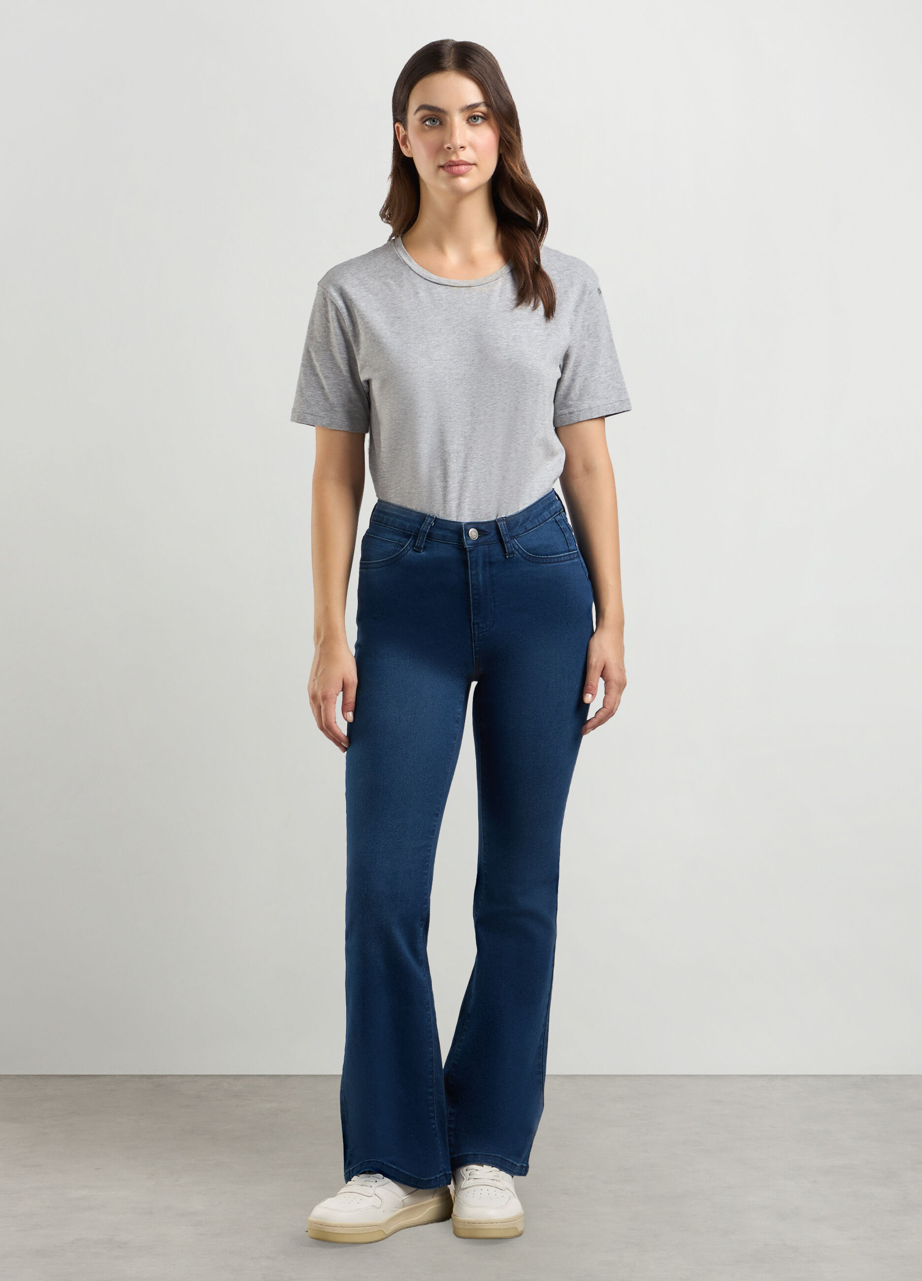 Treggings in misto cotone stretch donna_0