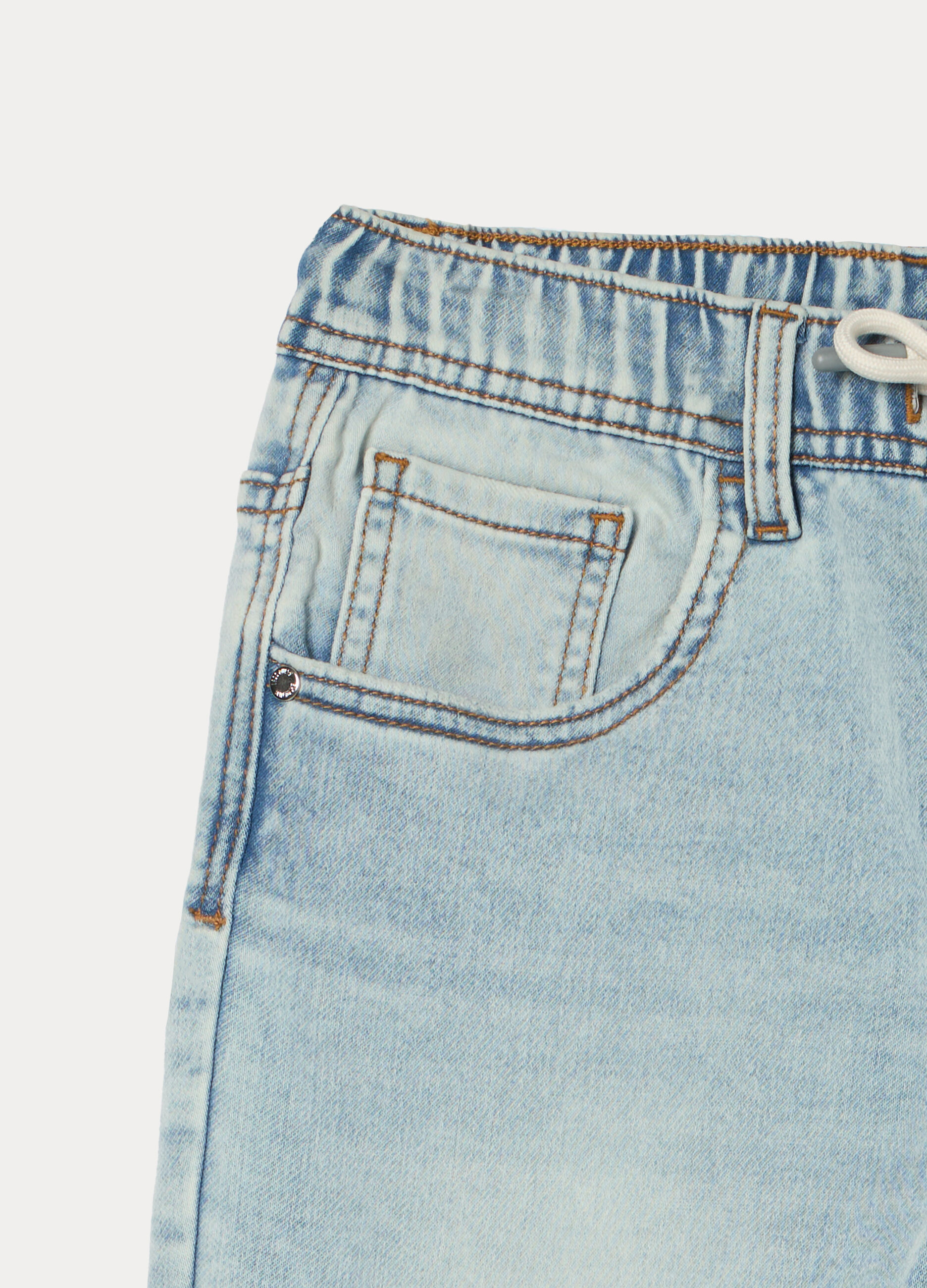 Jogger fit straight in denim bambino_2