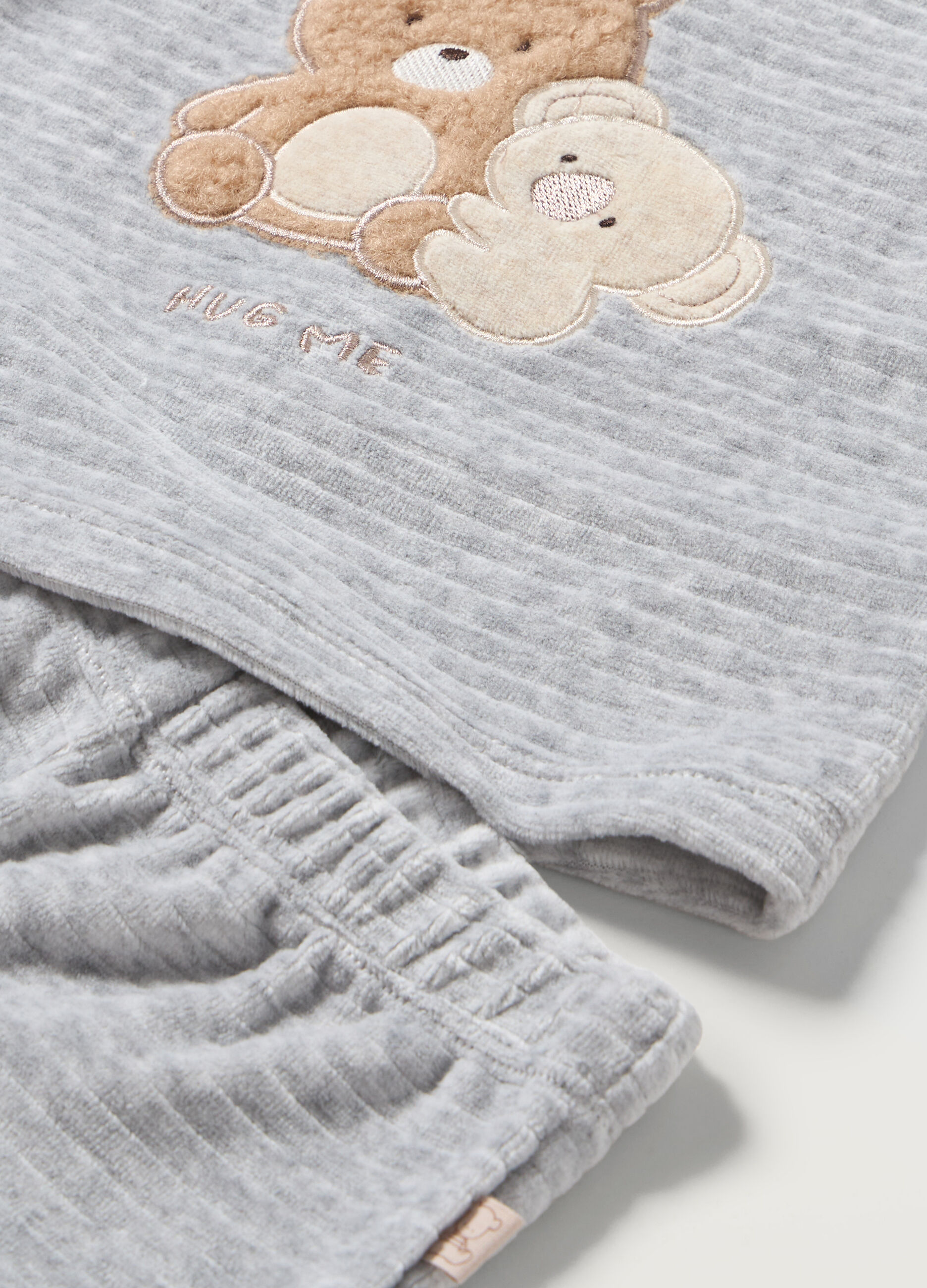 Set in ciniglia di misto cotone neonato_1