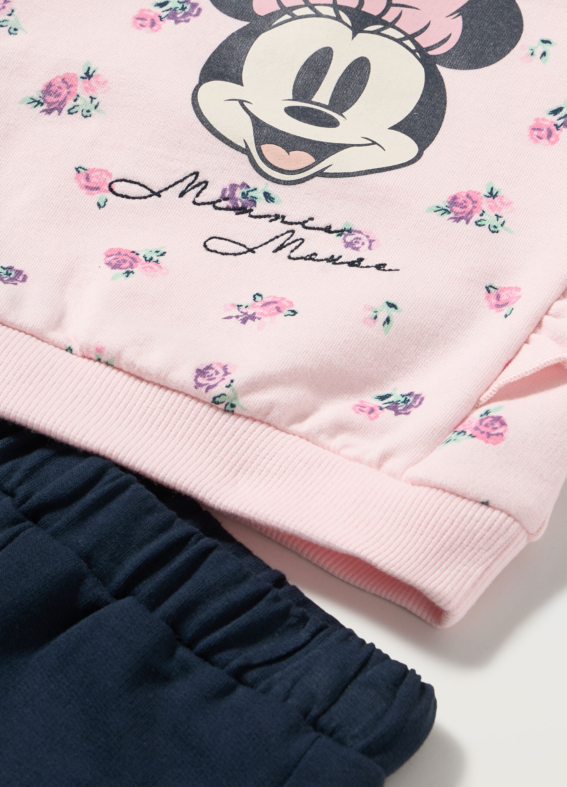 Jogging set in puro cotone neonata_1