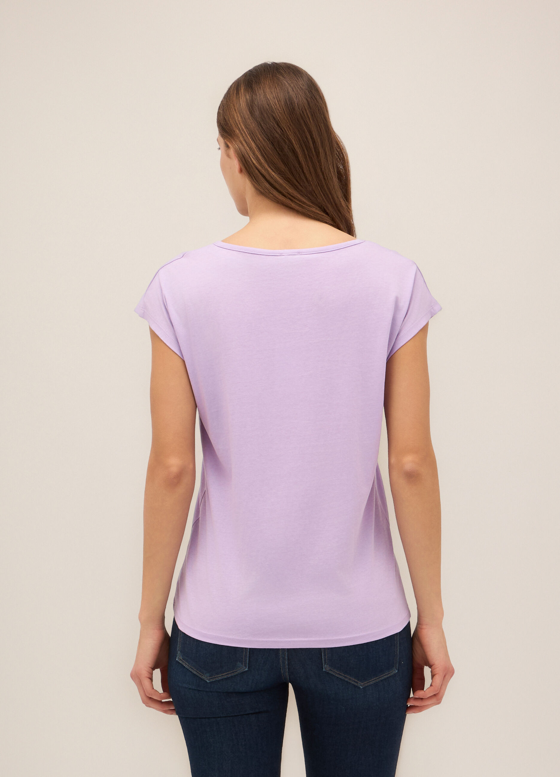 T-shirt in puro cotone donna_1