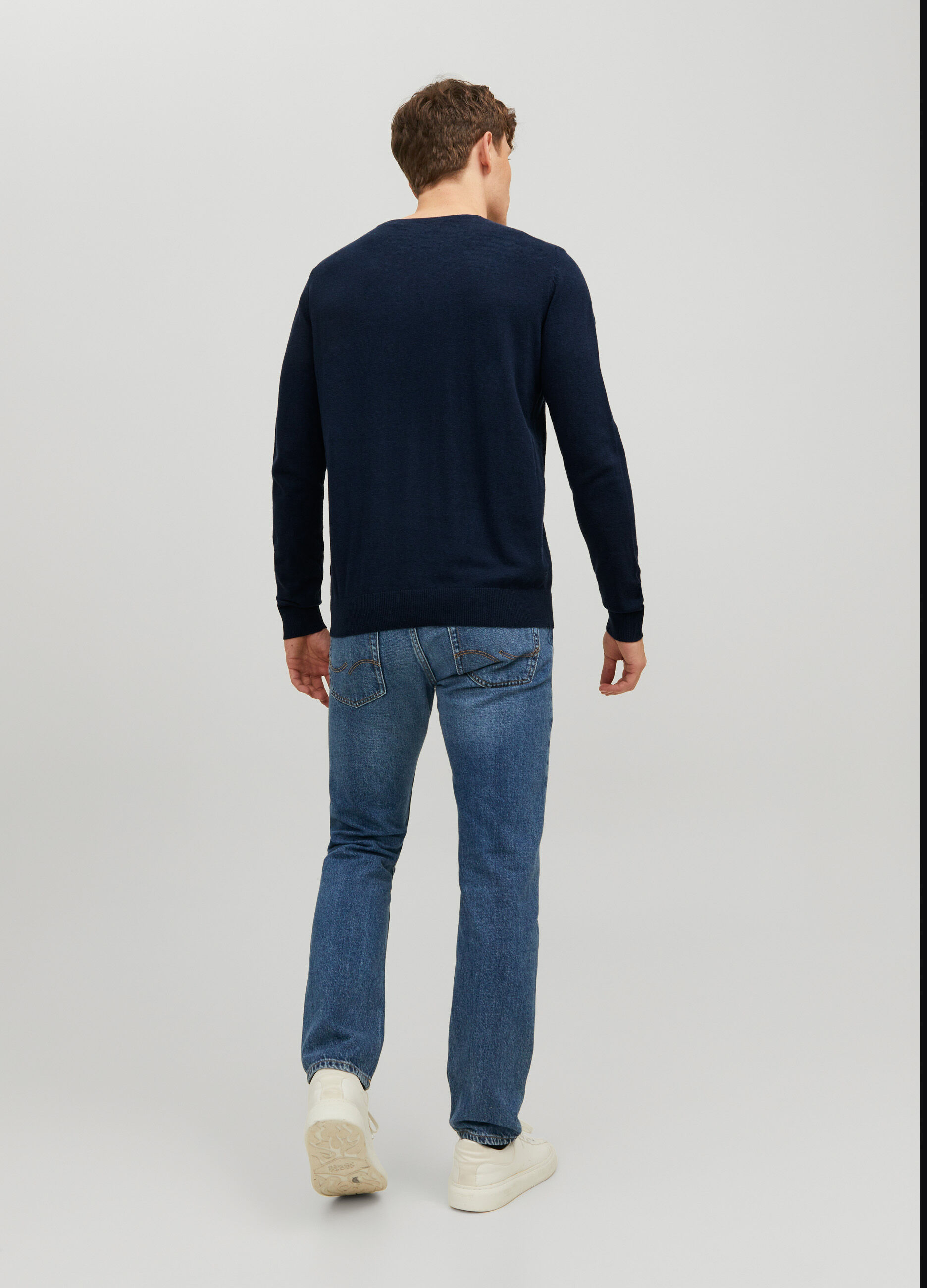 Maglione girocollo in cotone uomo_5
