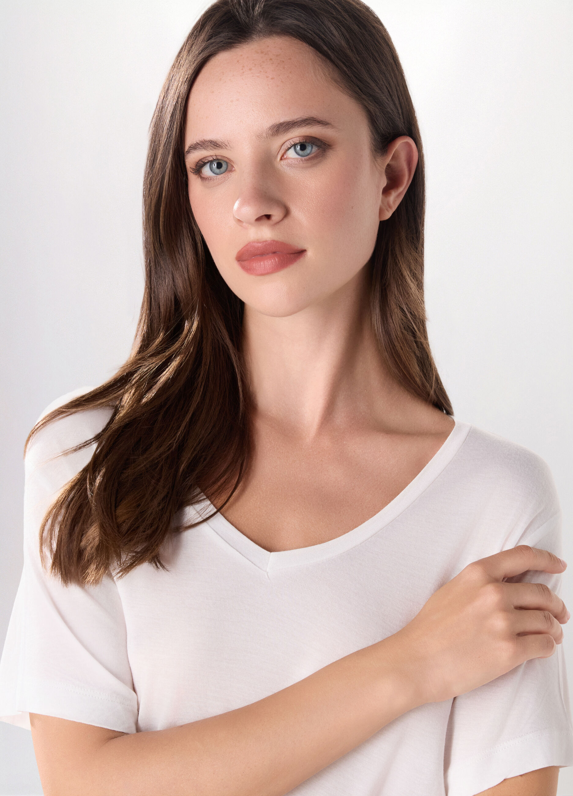 T-shirt in jersey di pura viscosa donna_2