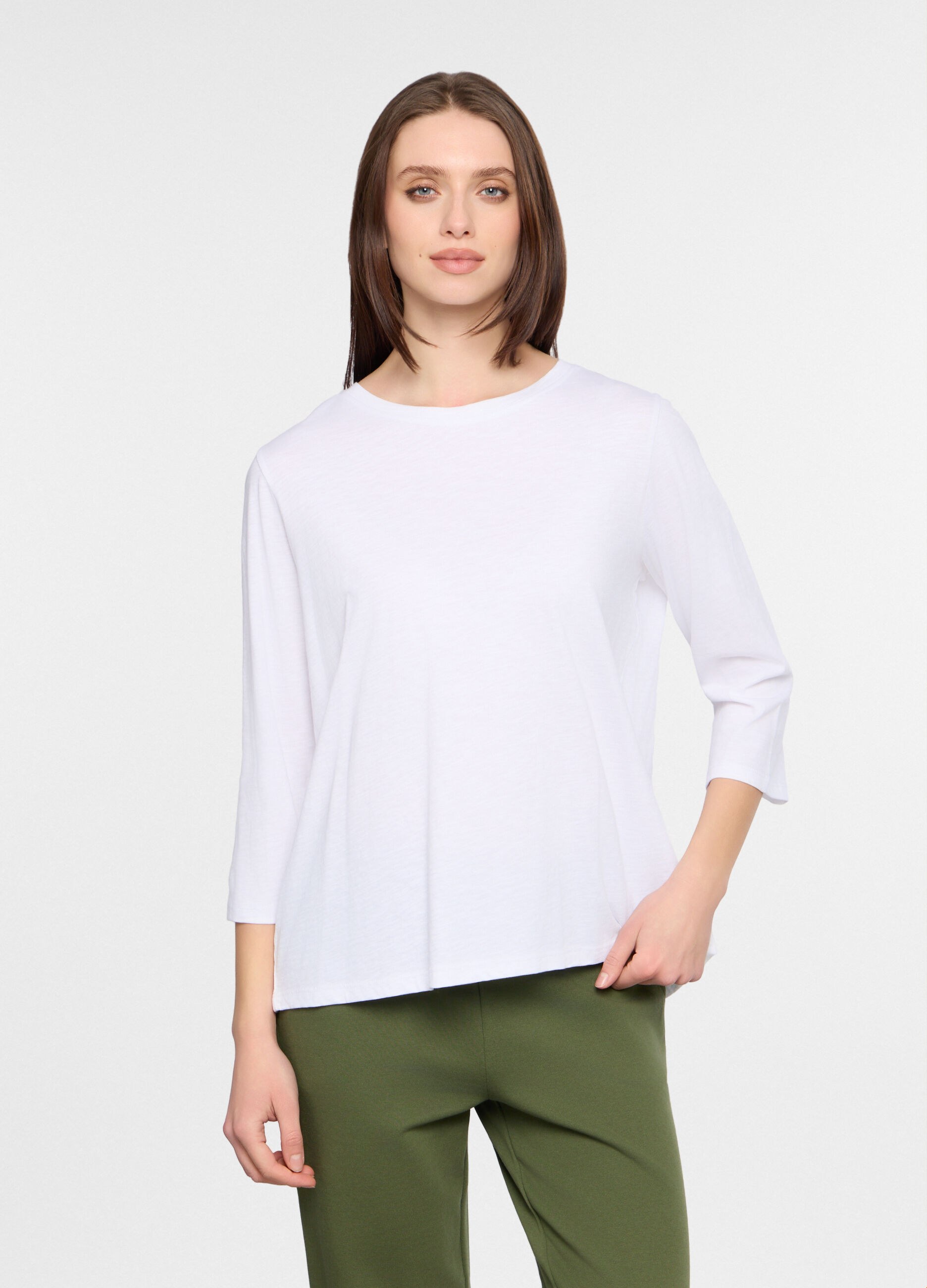 T-shirt girocollo donna_0