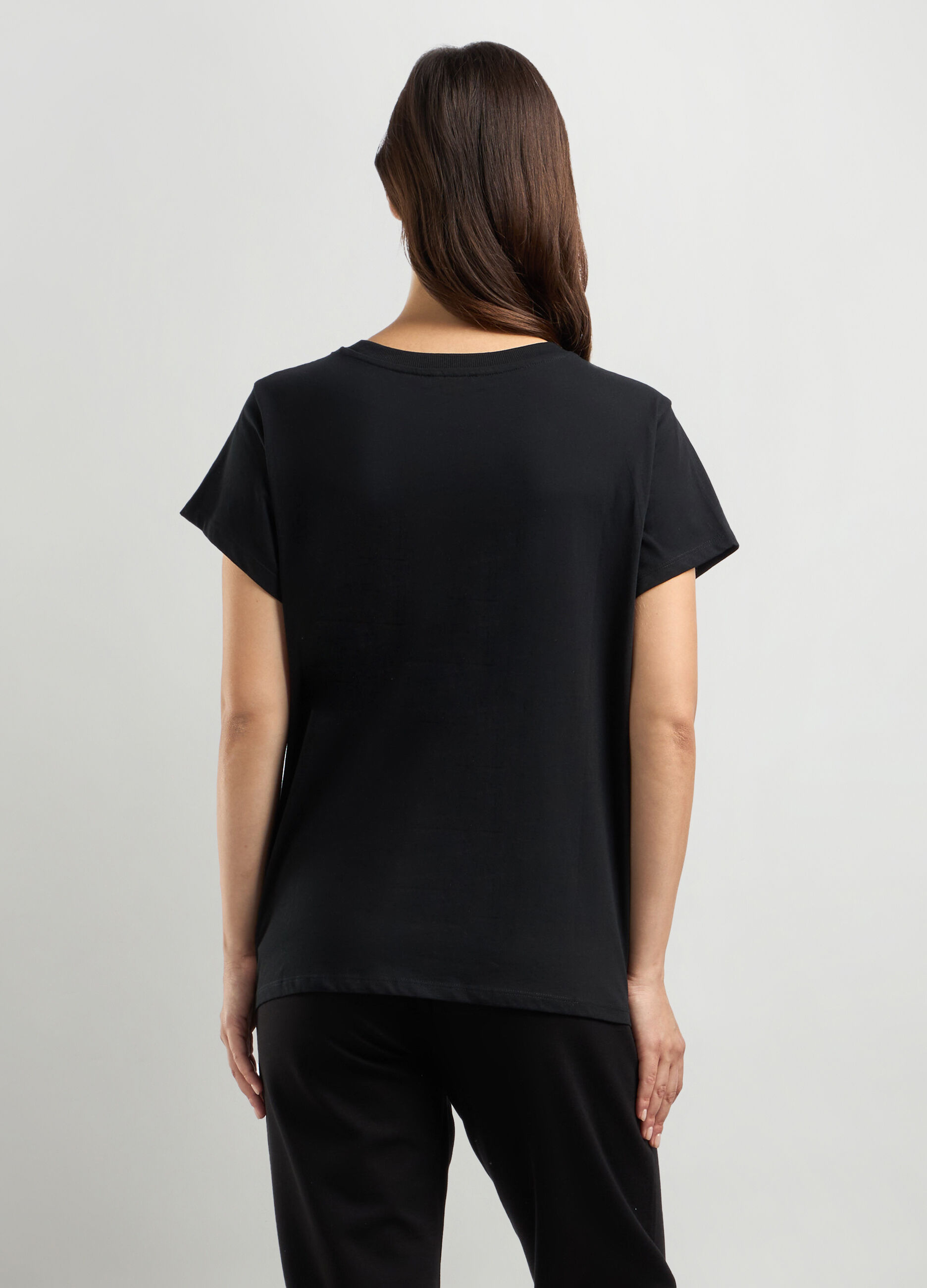 T-shirt in puro cotone donna_1